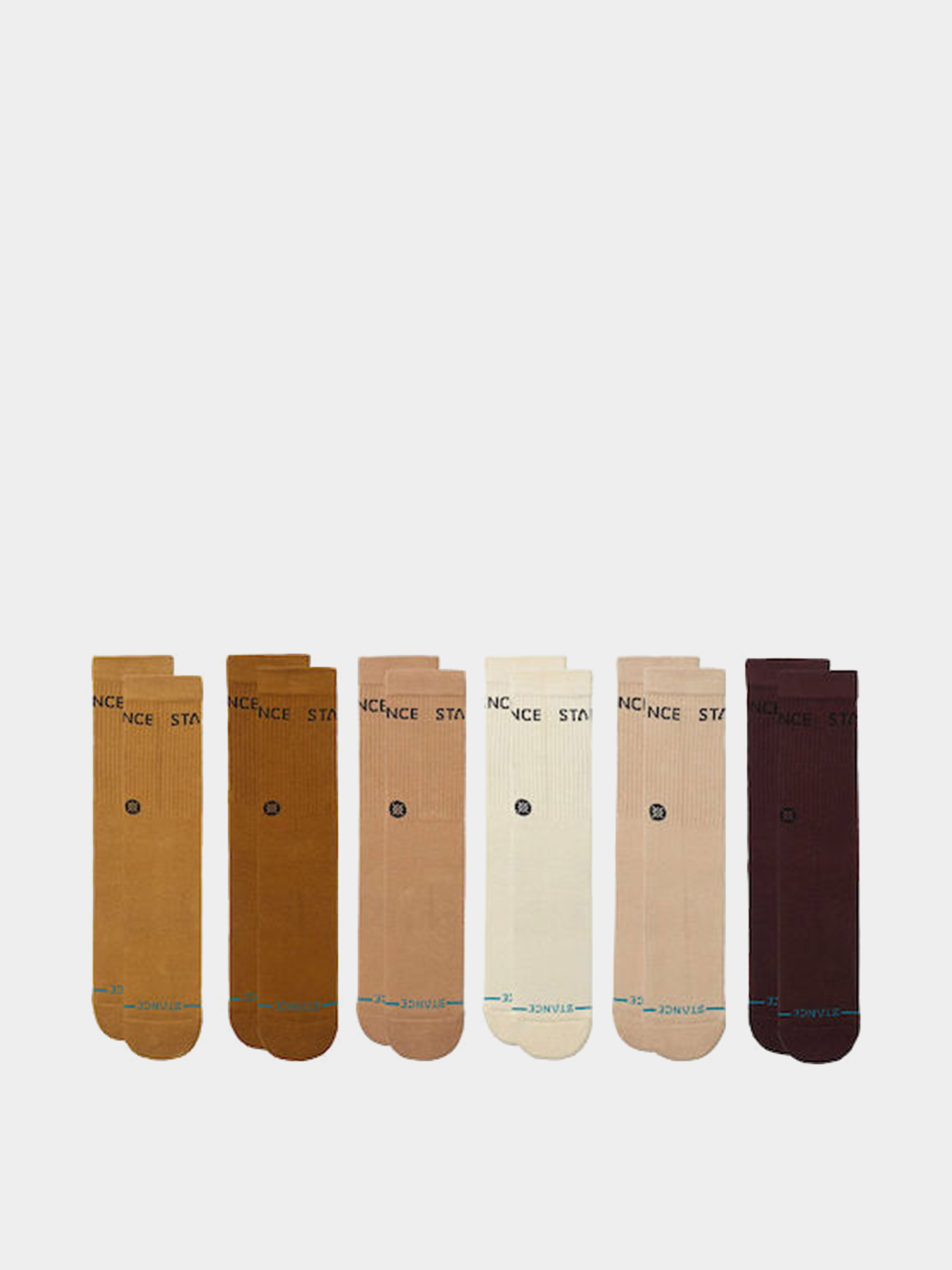 Șosete Stance Origin 6 Pack Crew (cream)
