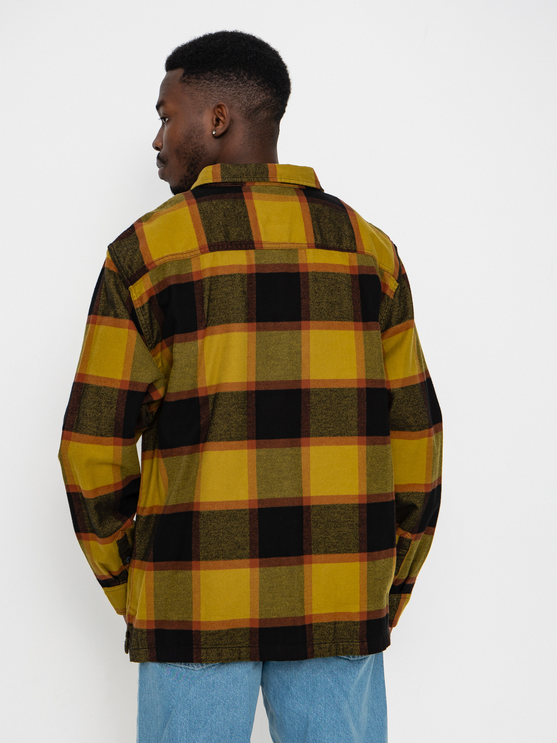 Cămașă Vans Larkspur Plaid Flannel (burnt gold/black)