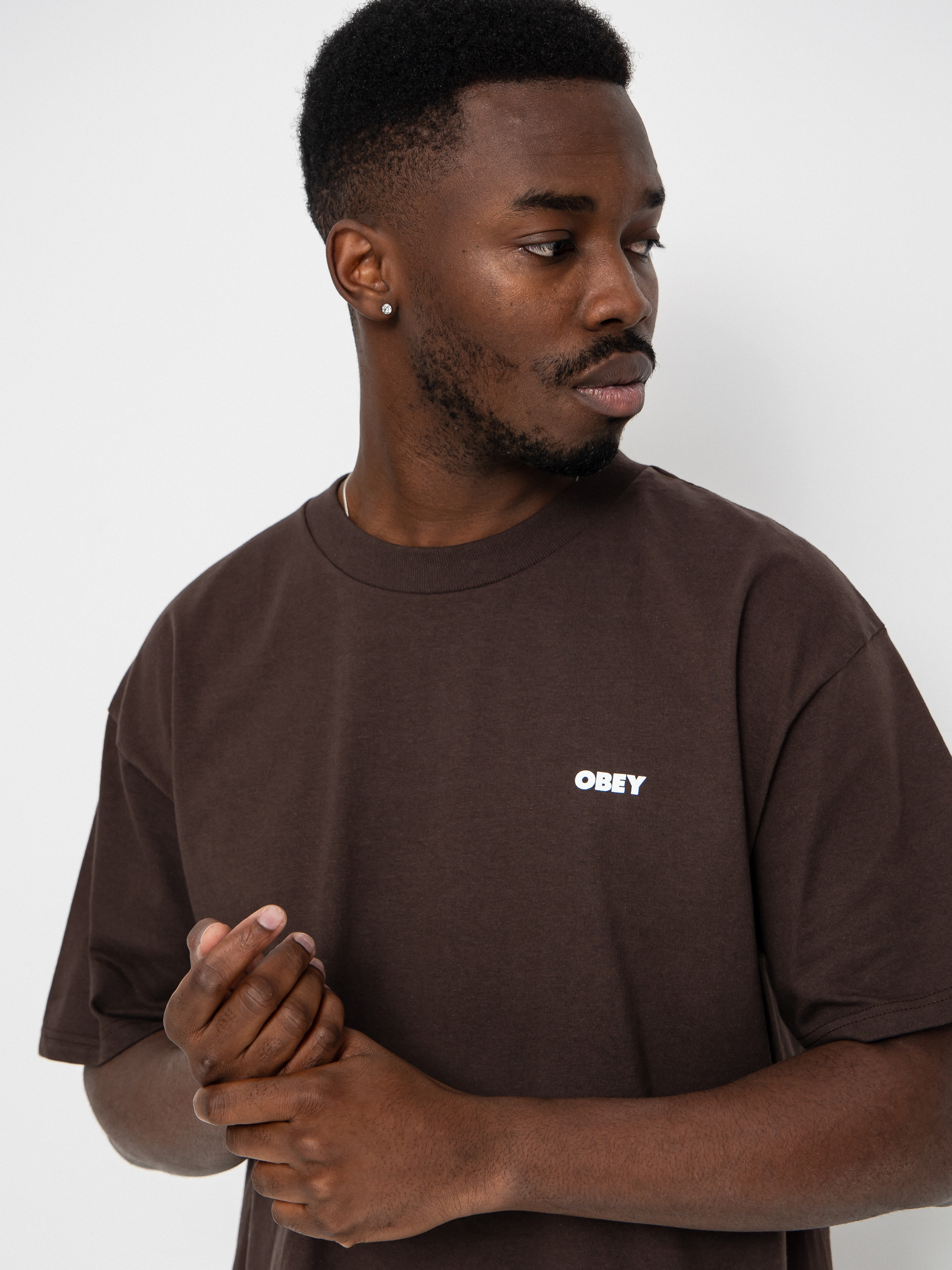 Tricou OBEY Obey Owl (java brown)