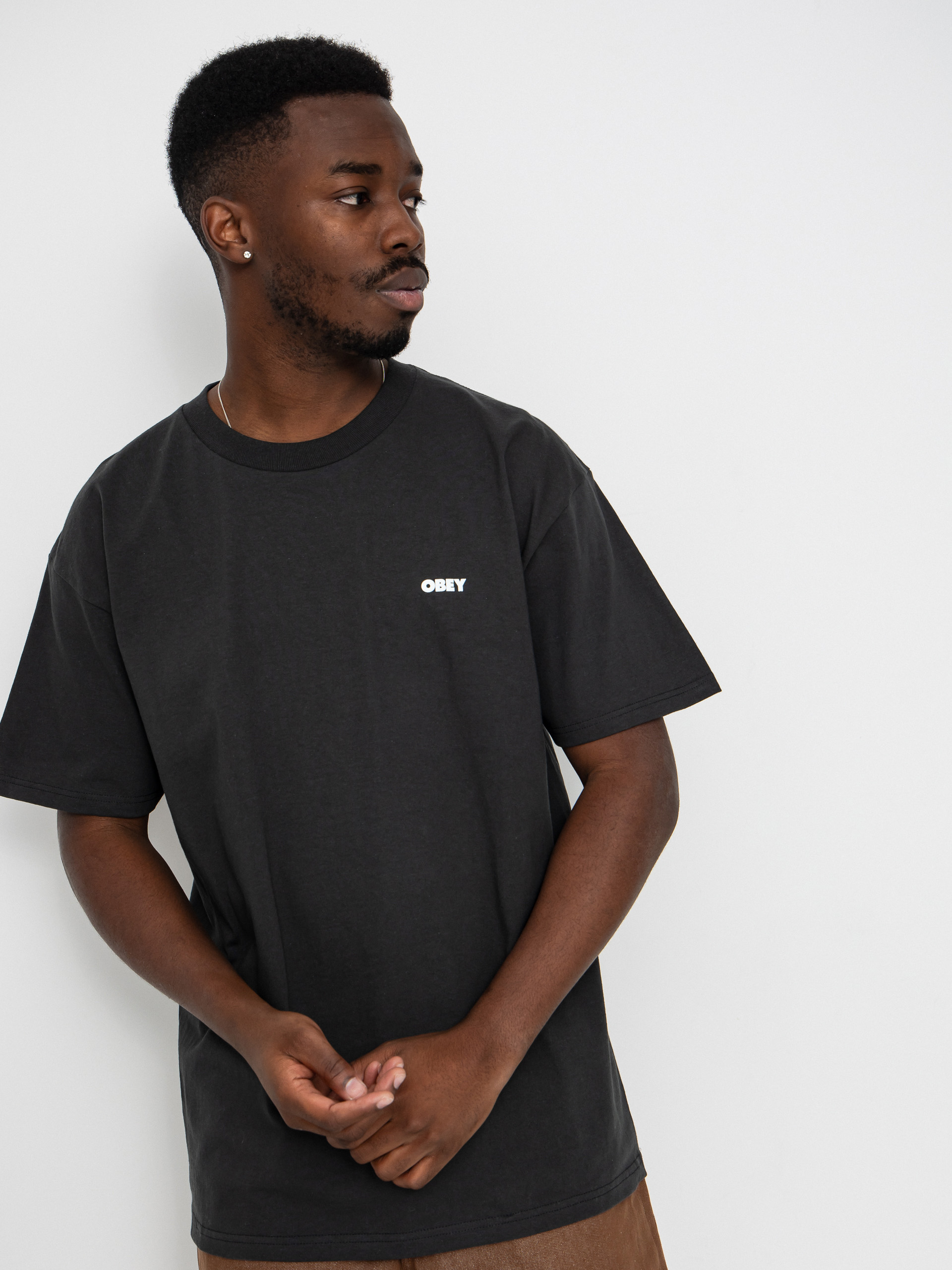 Tricou OBEY Obey Steady Mobbin (vintage black)