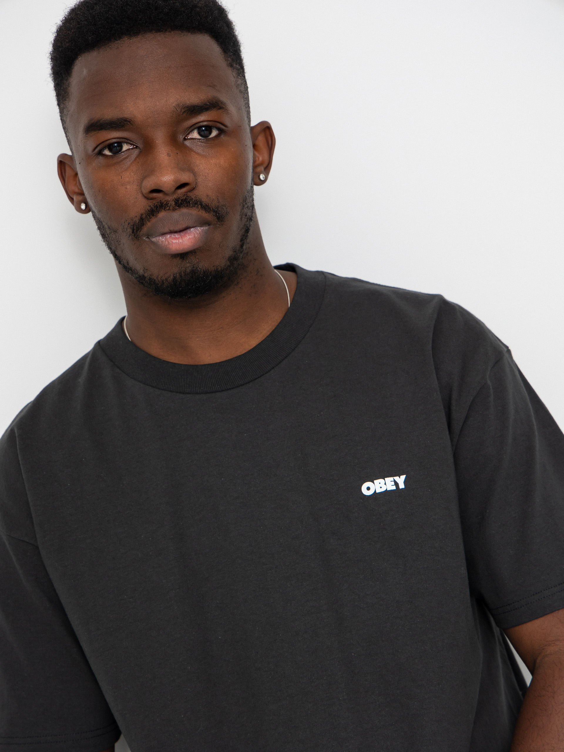 Tricou OBEY Obey Steady Mobbin (vintage black)