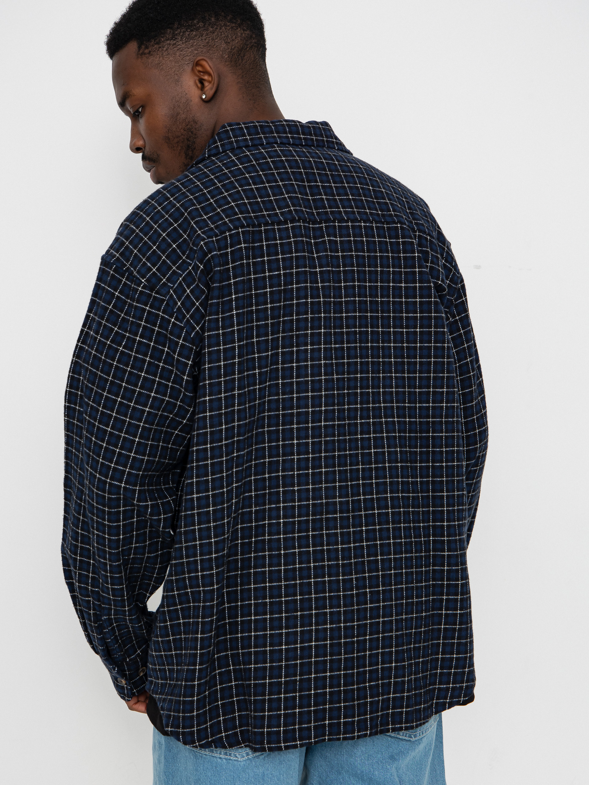 Cămașă OBEY Adams (academy navy multi)