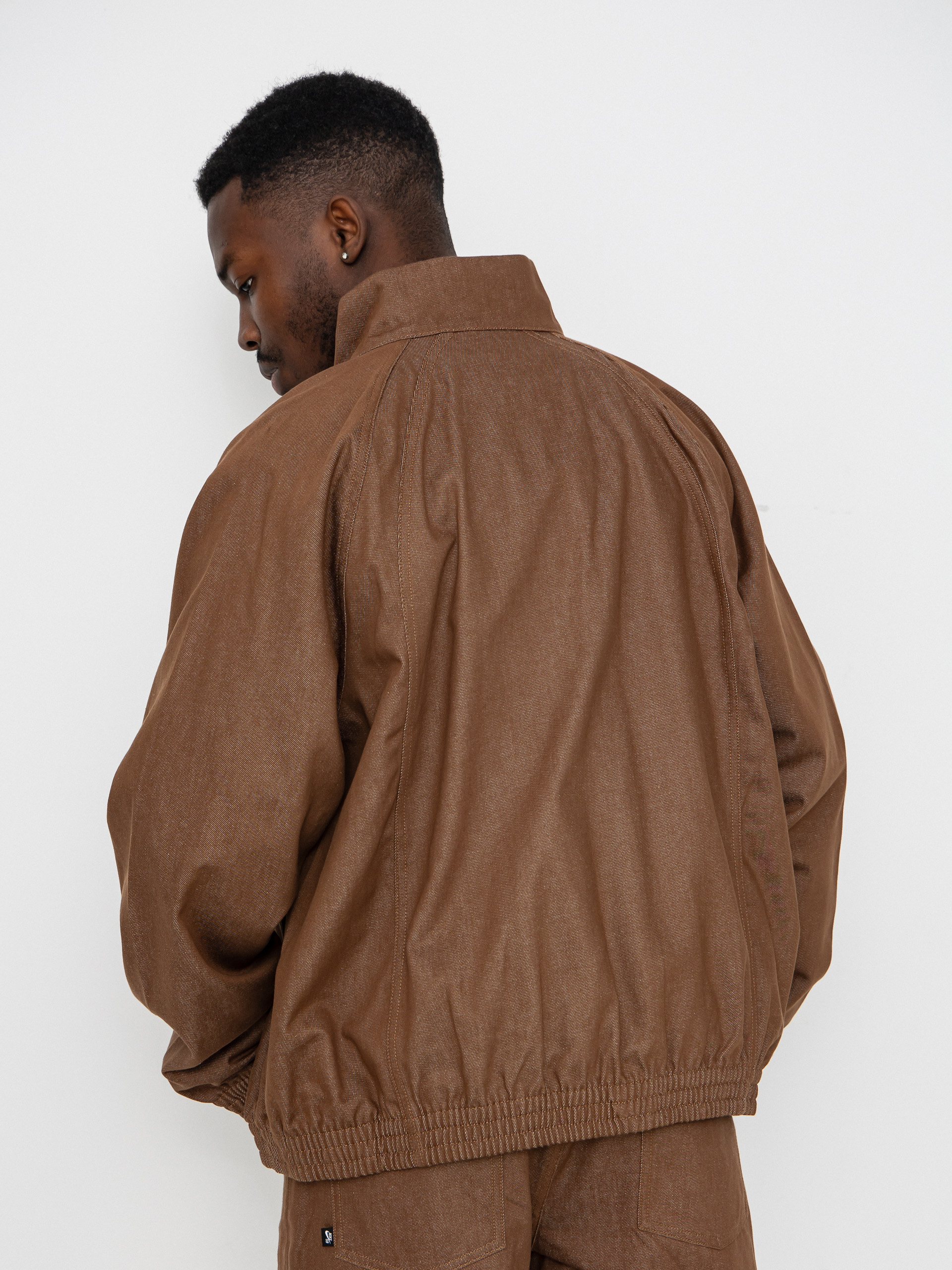 Geacă Nike SB Denim FZ Trak (mosswood brown/white)