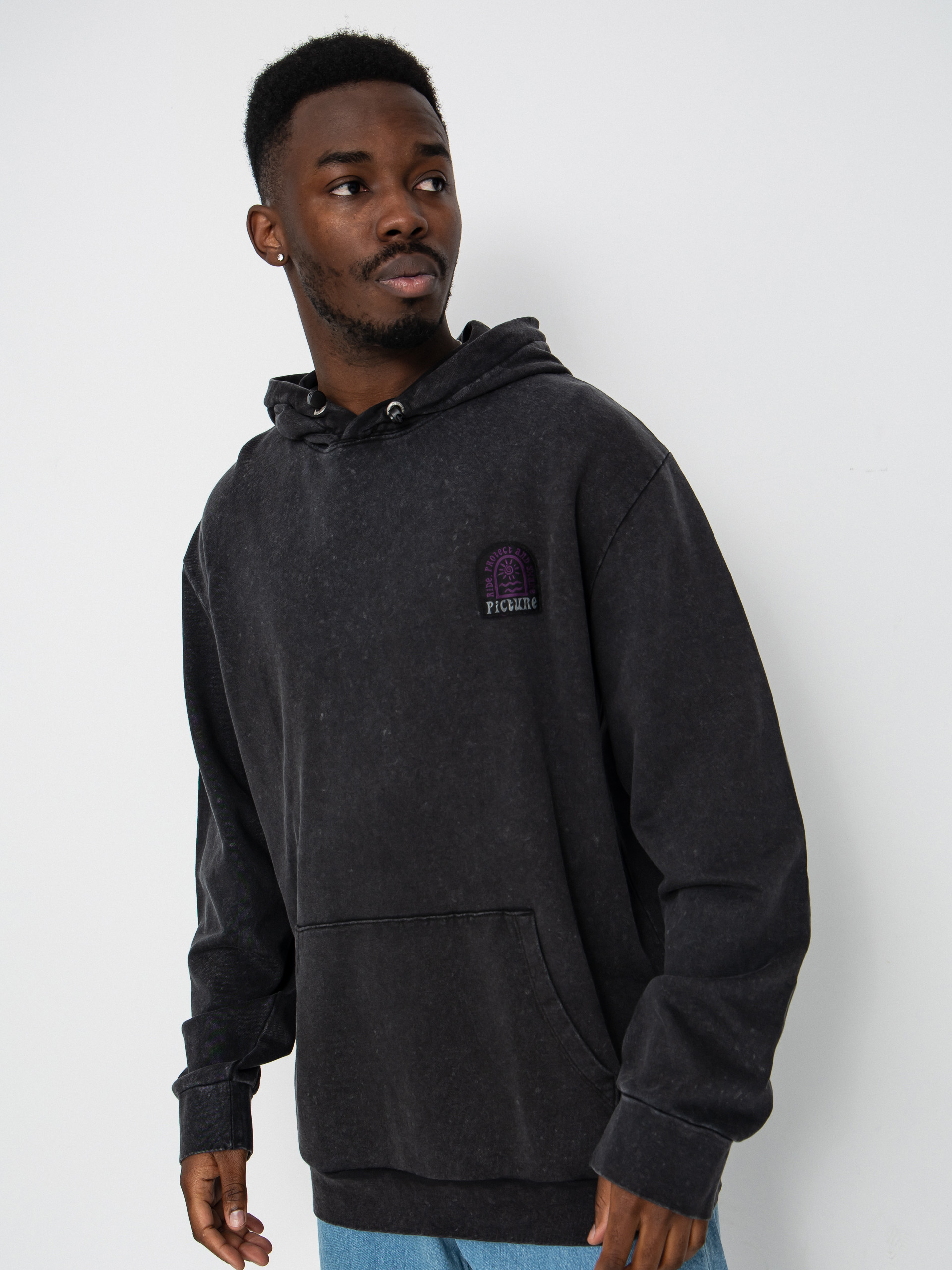 Hanorac din fleece Picture Picturide (black washed)