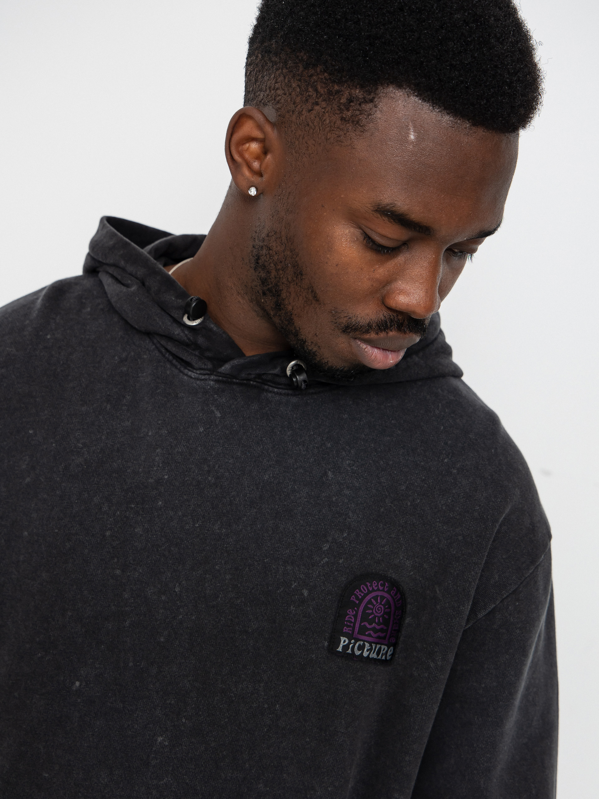 Hanorac din fleece Picture Picturide (black washed)