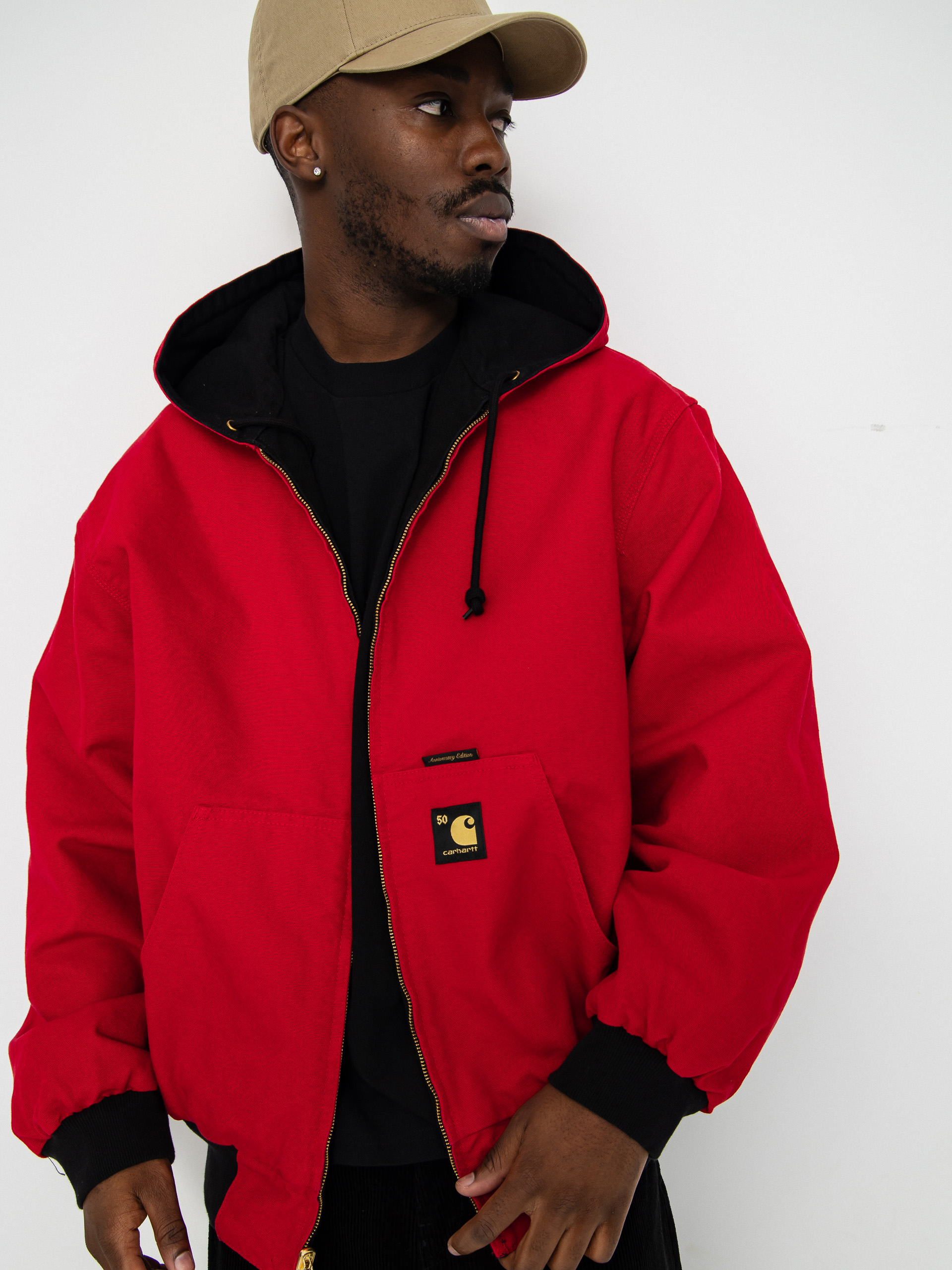 Geacu0103 Carhartt WIP 50 Years Anniversary OG Active (black/usa red/rinsed)