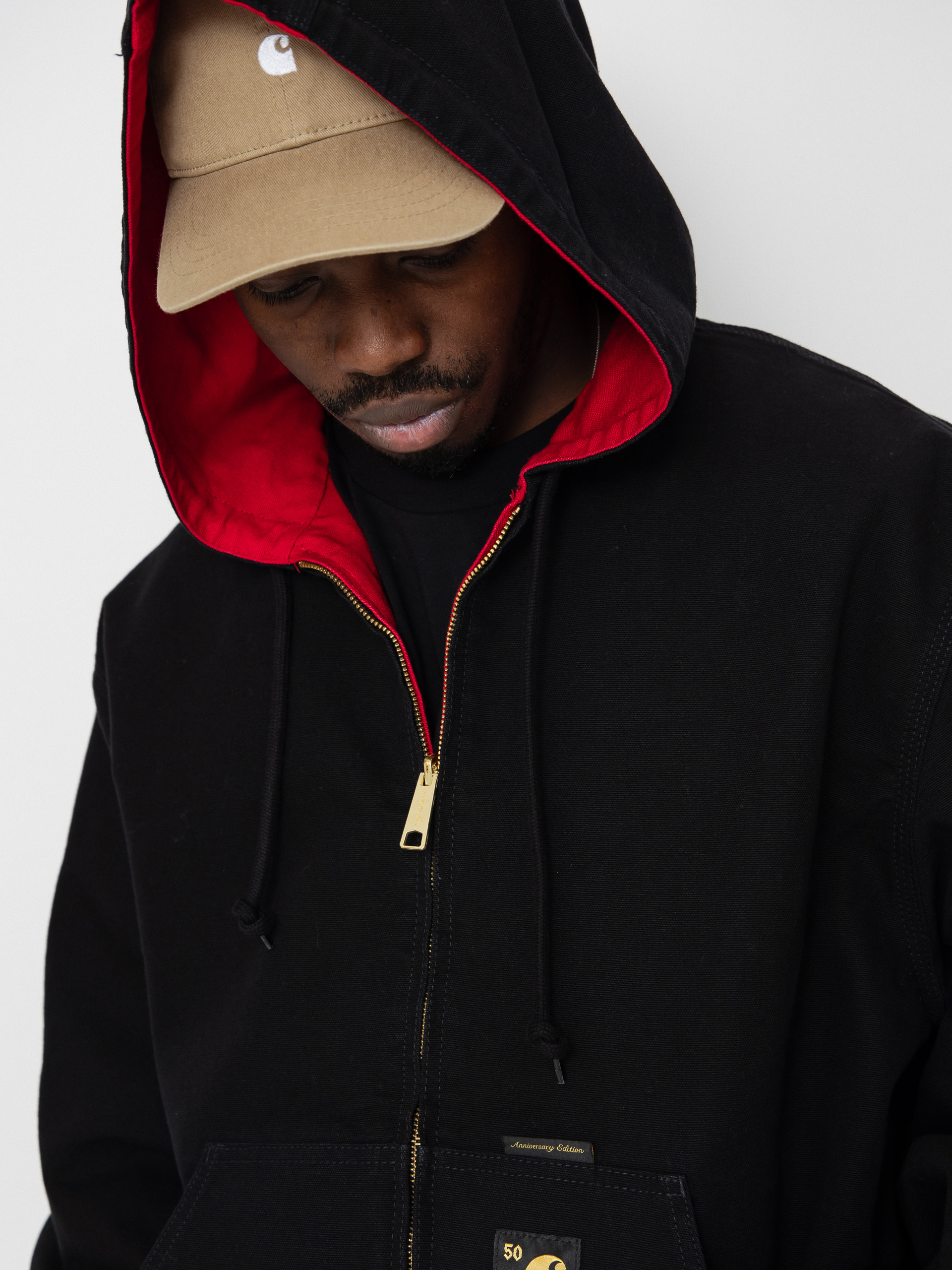 Geacă Carhartt WIP 50 Years Anniversary OG Active (black/usa red/rinsed)
