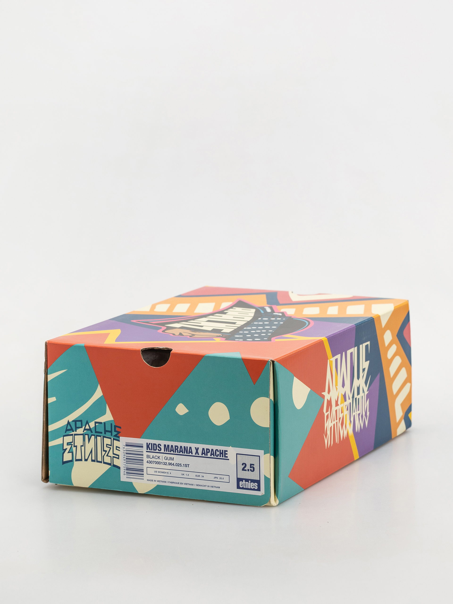 Pantofi Etnies Kids Marana X Apache JR (black/gum)