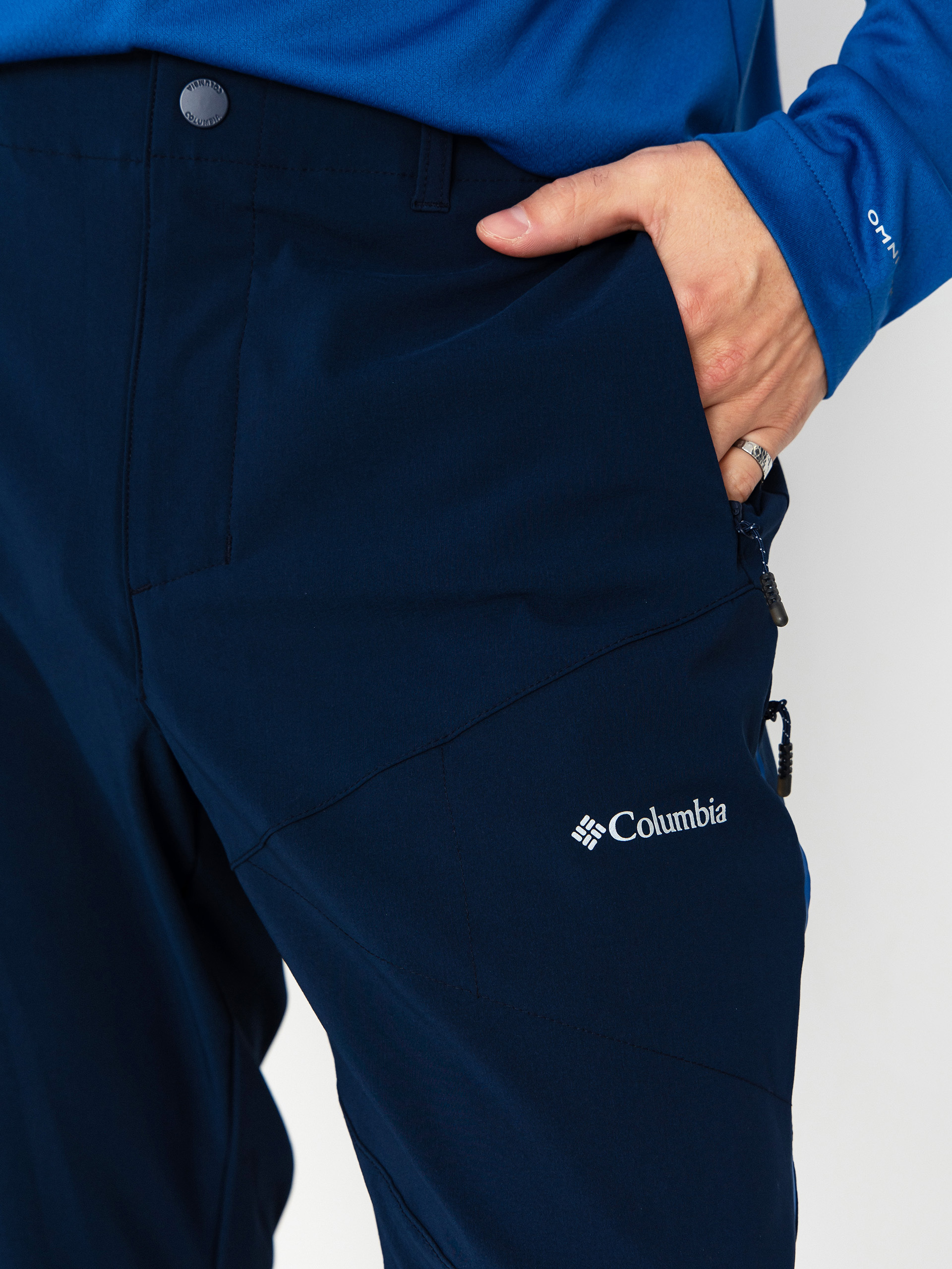 Pantaloni Columbia Tech Softshell (collegiate navy)