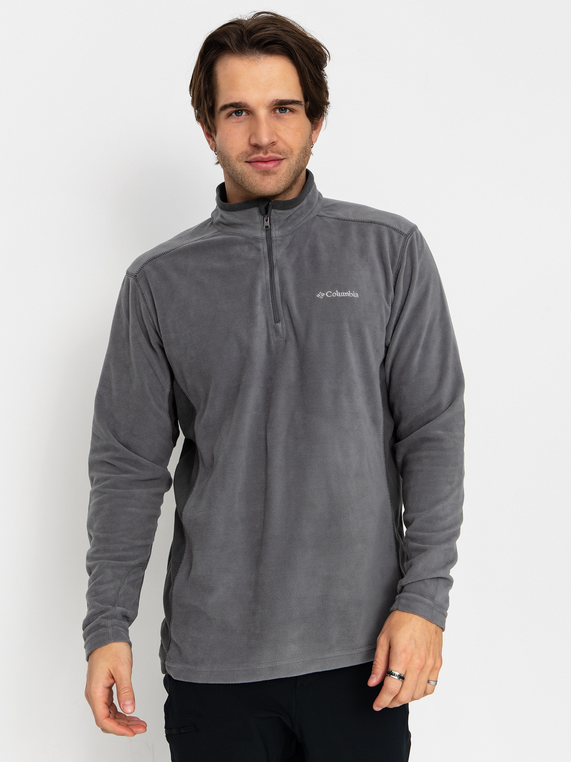 Hanorac din fleece Columbia Klamath Range II Half Zip (city grey/shark)