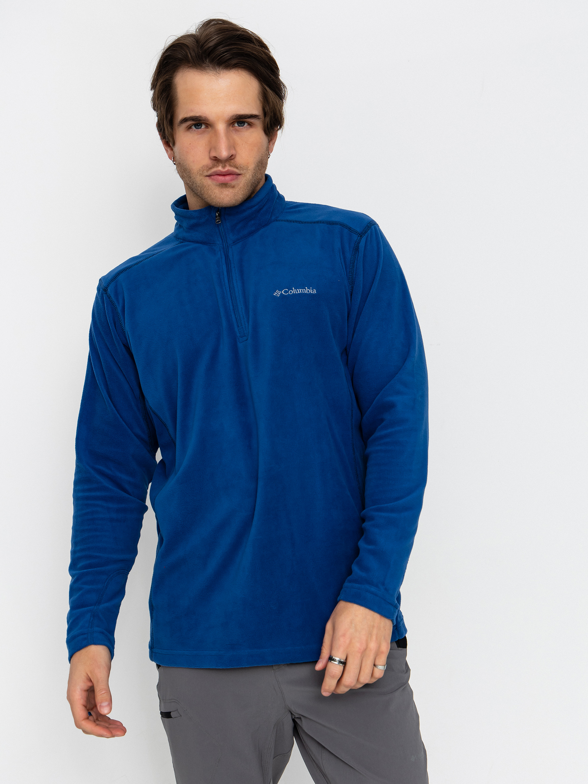 Hanorac din fleece Columbia Klamath Range II Half Zip (mountain blue)