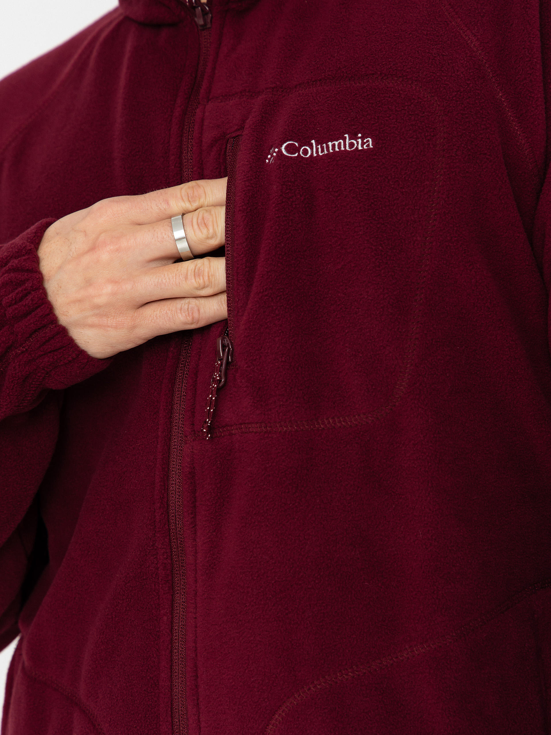 Pentru bărbați Hanorac din fleece Columbia Fast Trek II Full Zip (rich wine)