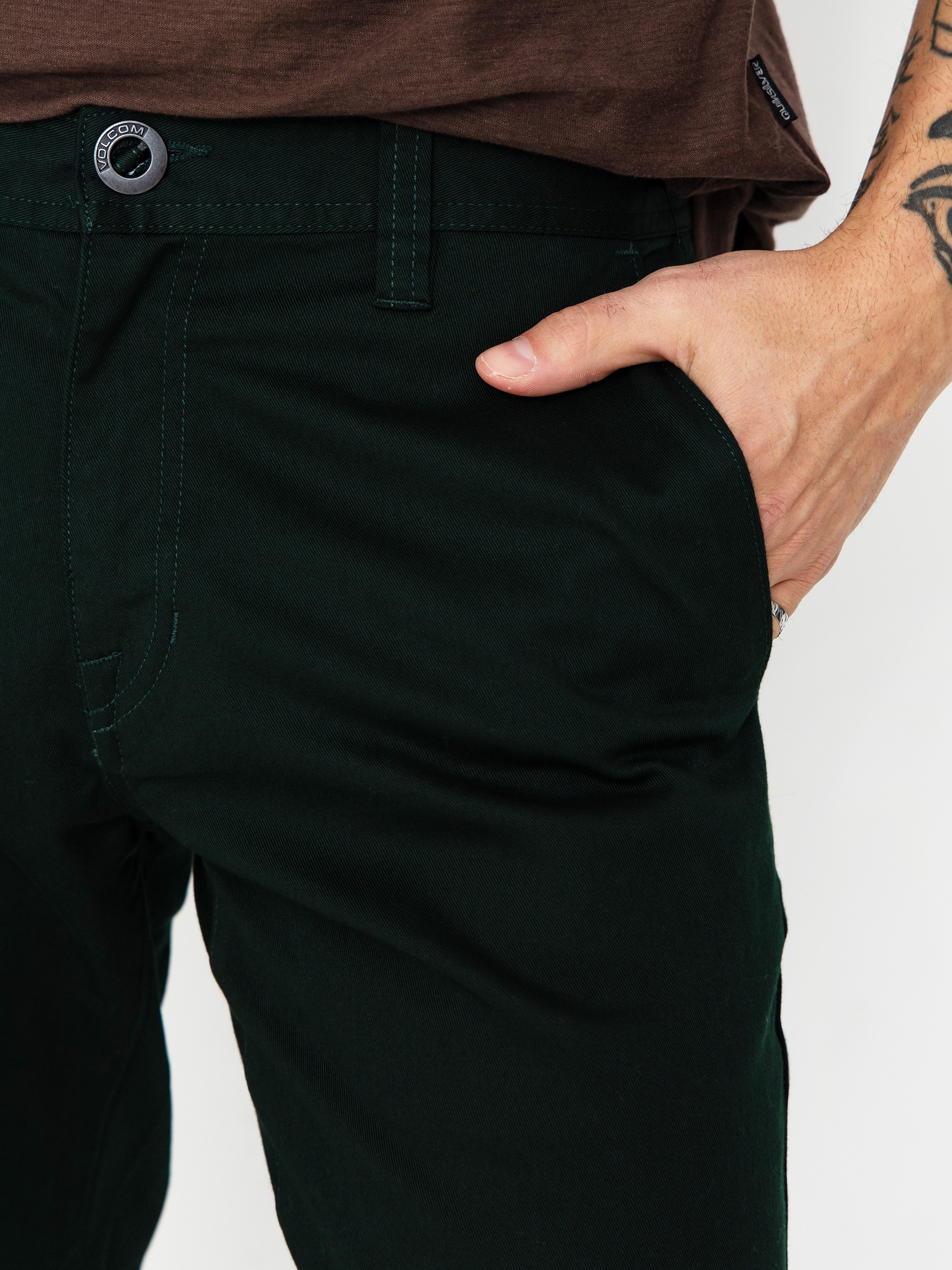 Pantaloni Volcom Frickin Modern Stretch (scarab)