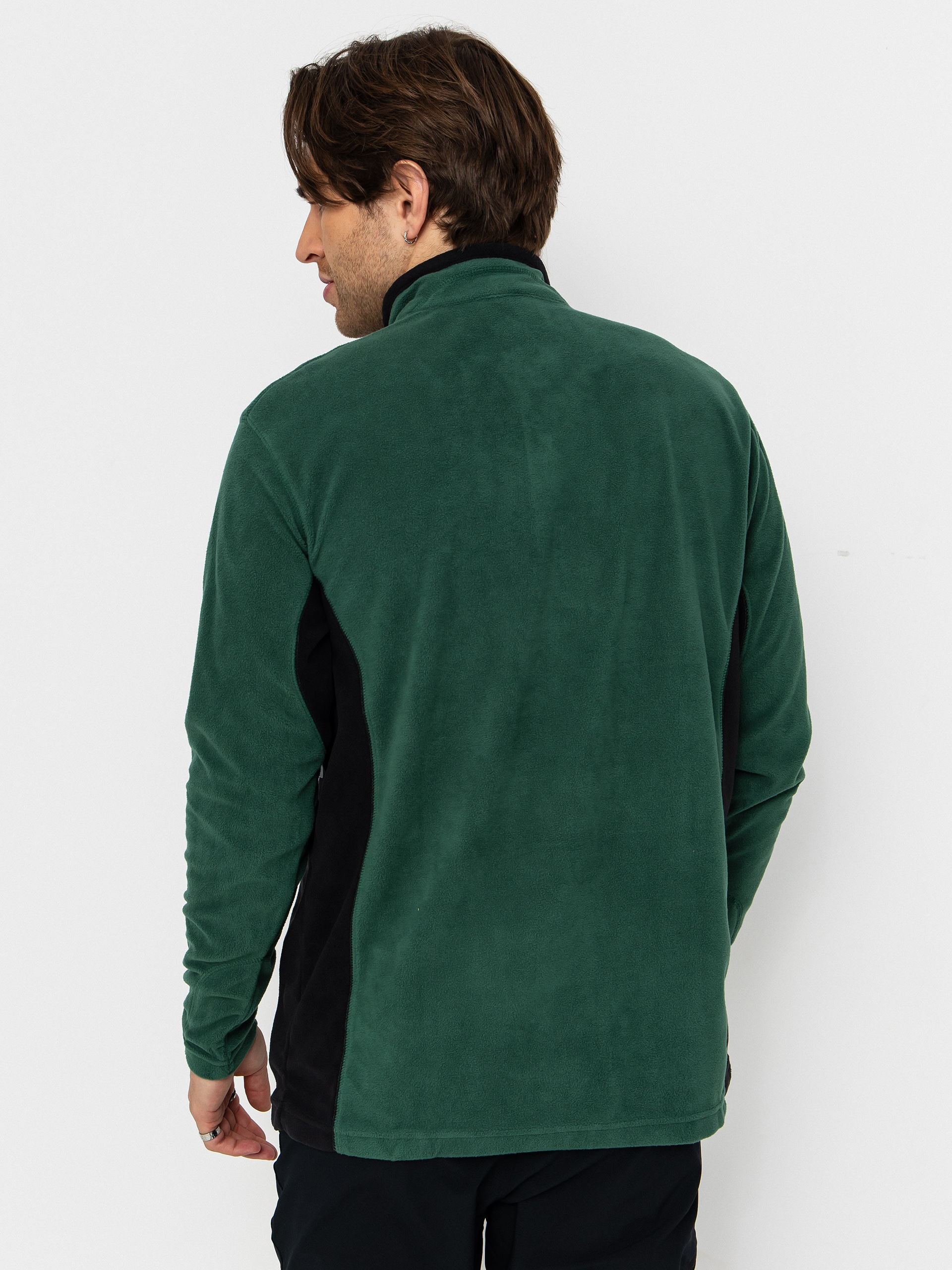 Pentru bărbați Hanorac din fleece Columbia Klamath Range II Half Zip (rain forest/black)