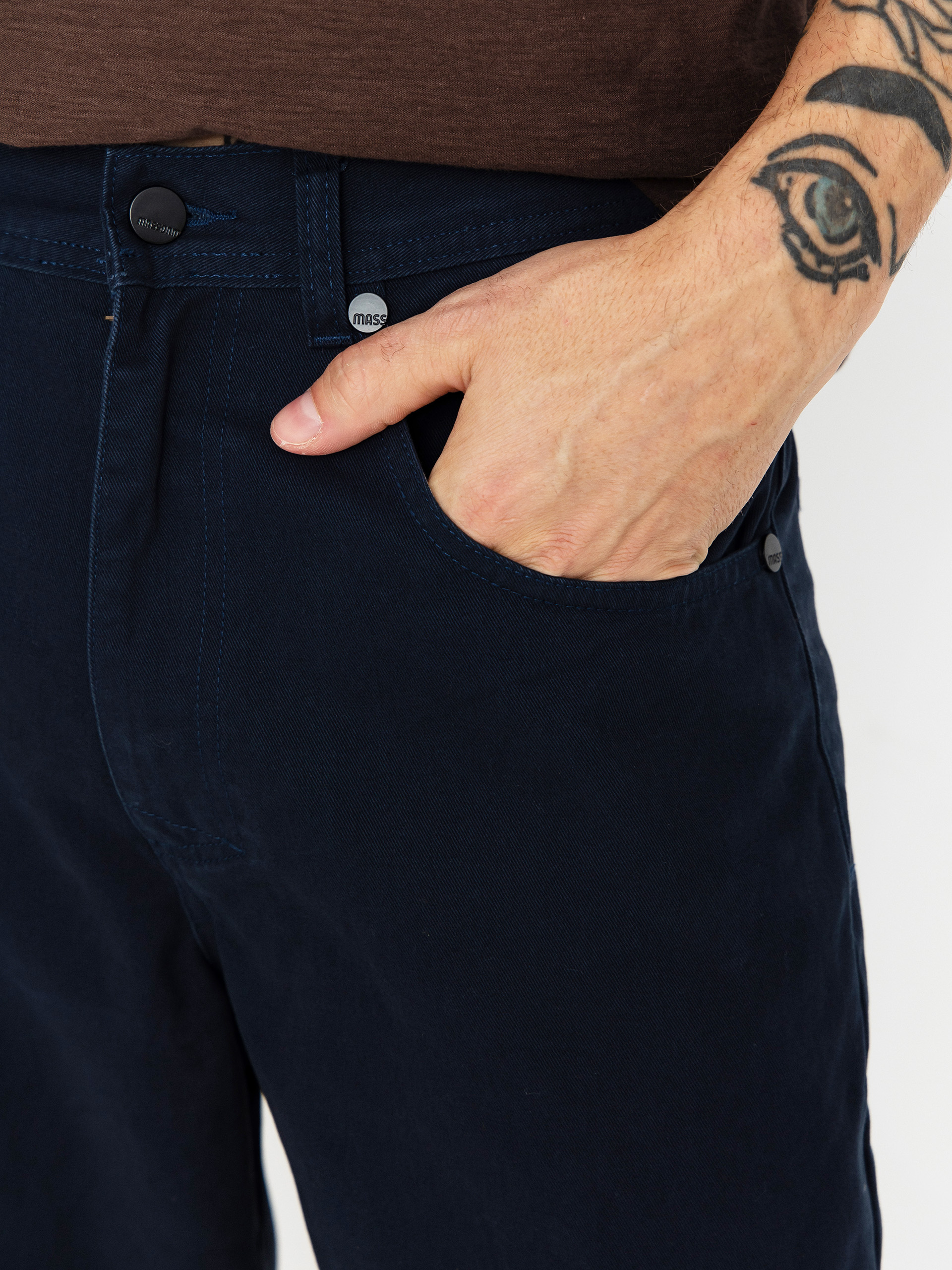 Pantaloni MassDnm Slang (navy)