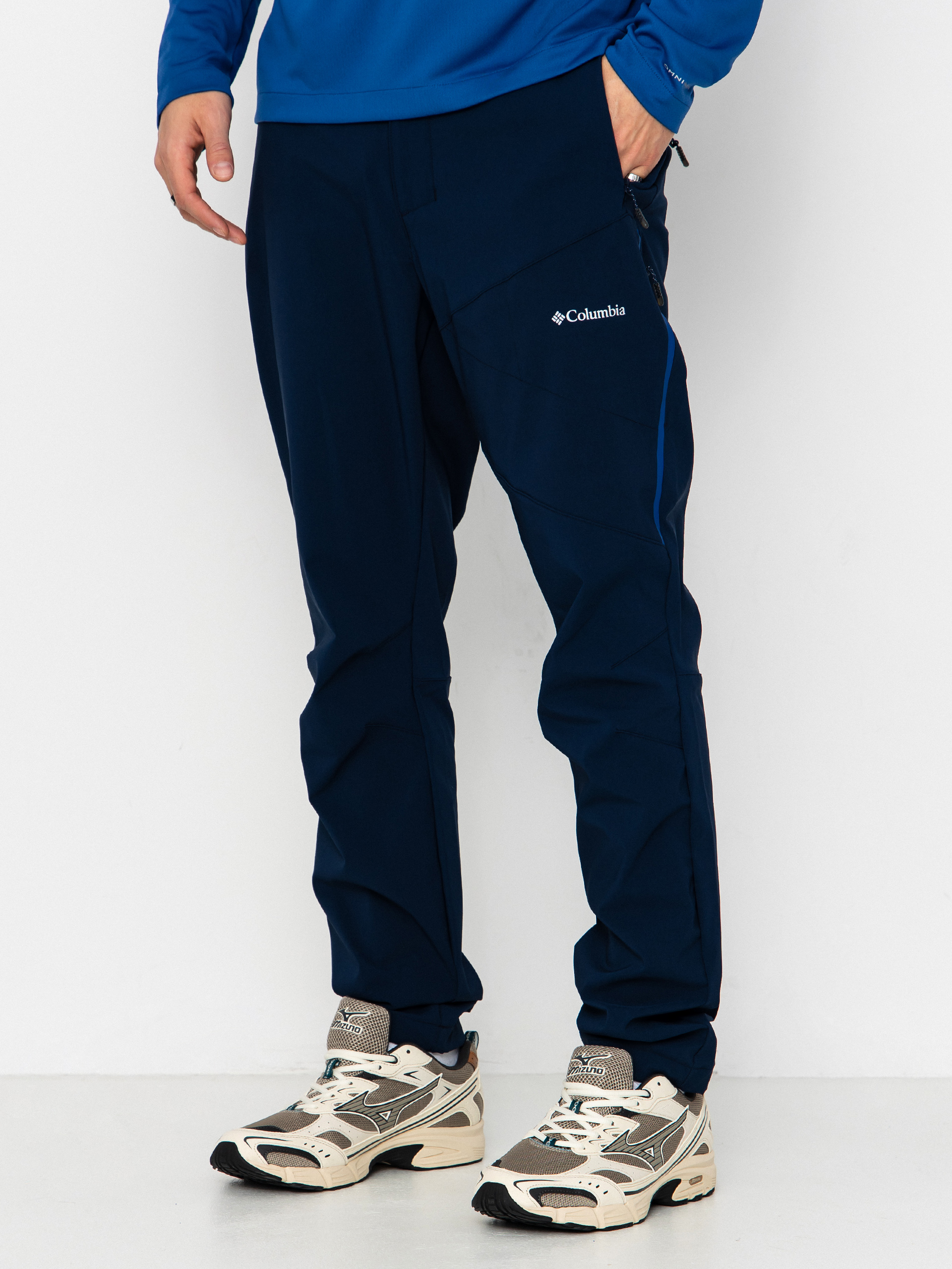 Pantaloni Columbia Tech Softshell (collegiate navy)