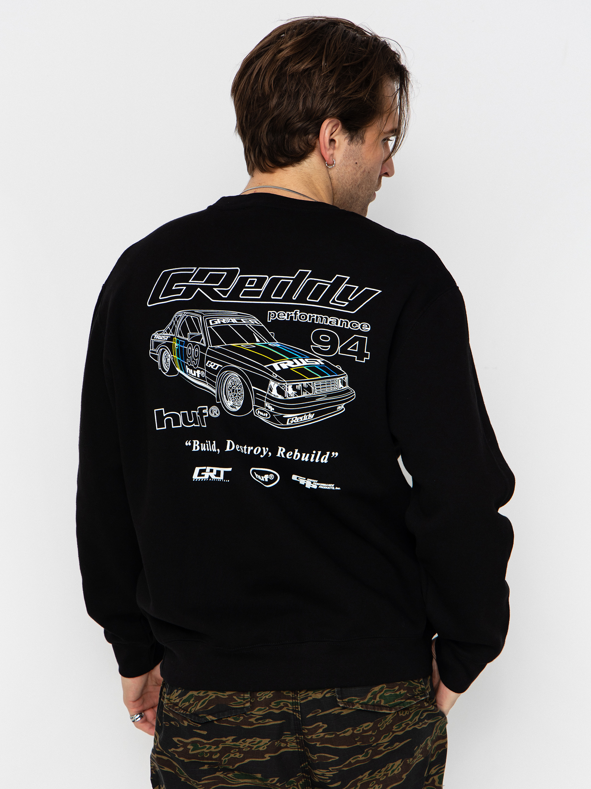 Hanorac HUF X Greddy Retro Mod (black)