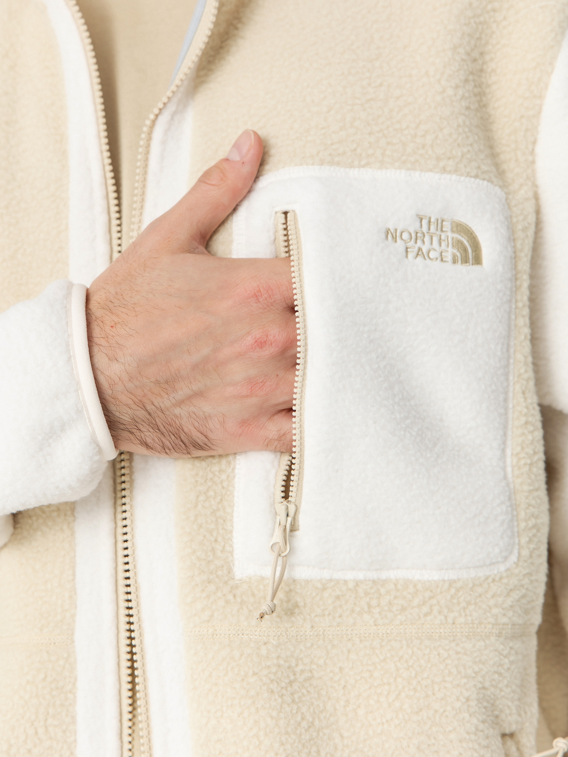 Pentru bărbați Hanorac din fleece The North Face Yumiori (gravel/white dune/grave)