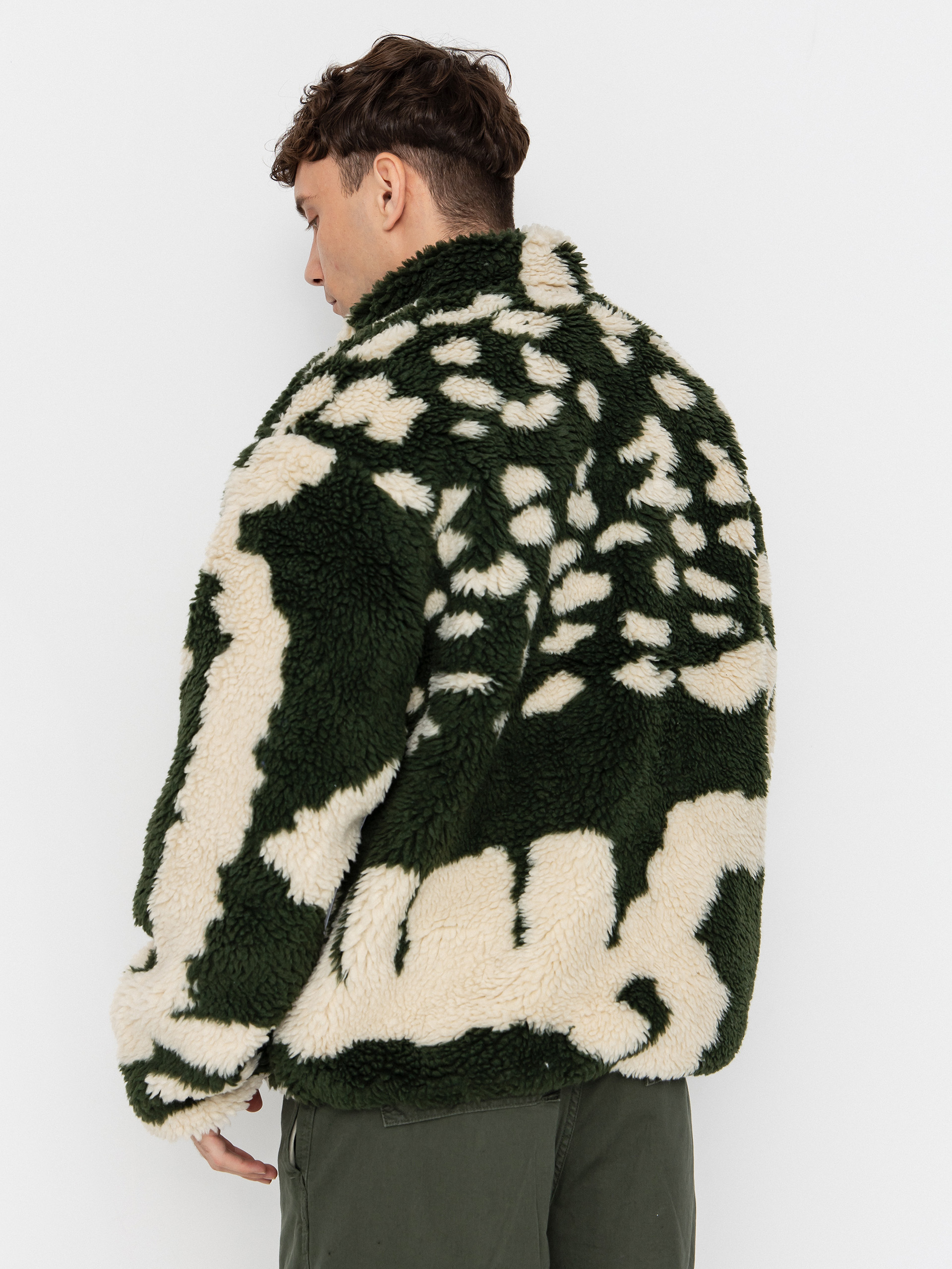 Pentru bărbați Hanorac din fleece OBEY Obey Shaggy Sherpa (kombu green multi)