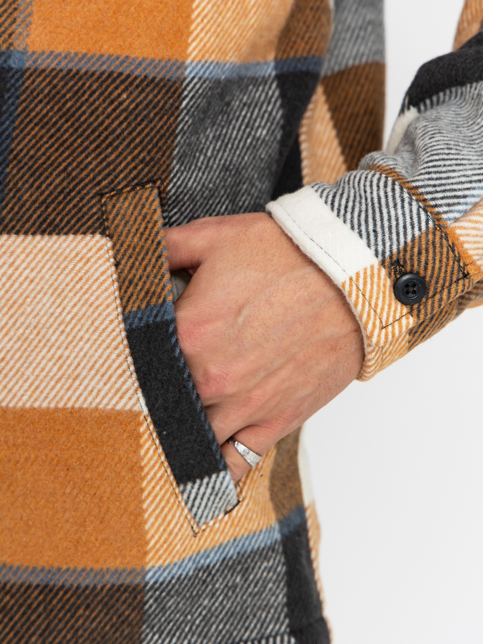 Geacă Quiksilver Dna Sherpa Harrington (almond motherfly check)