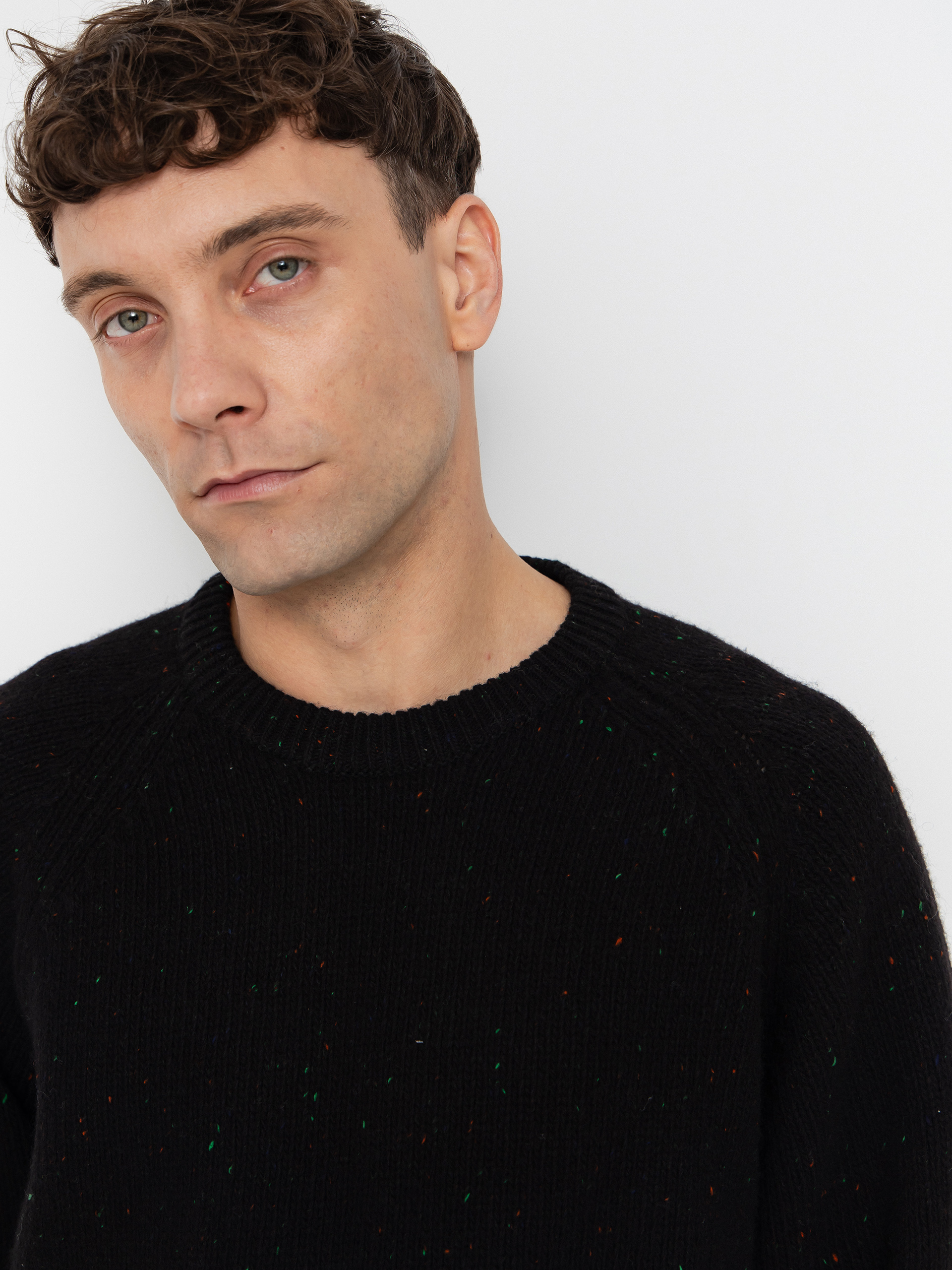 Pulover Carhartt WIP Anglistic (speckled black)