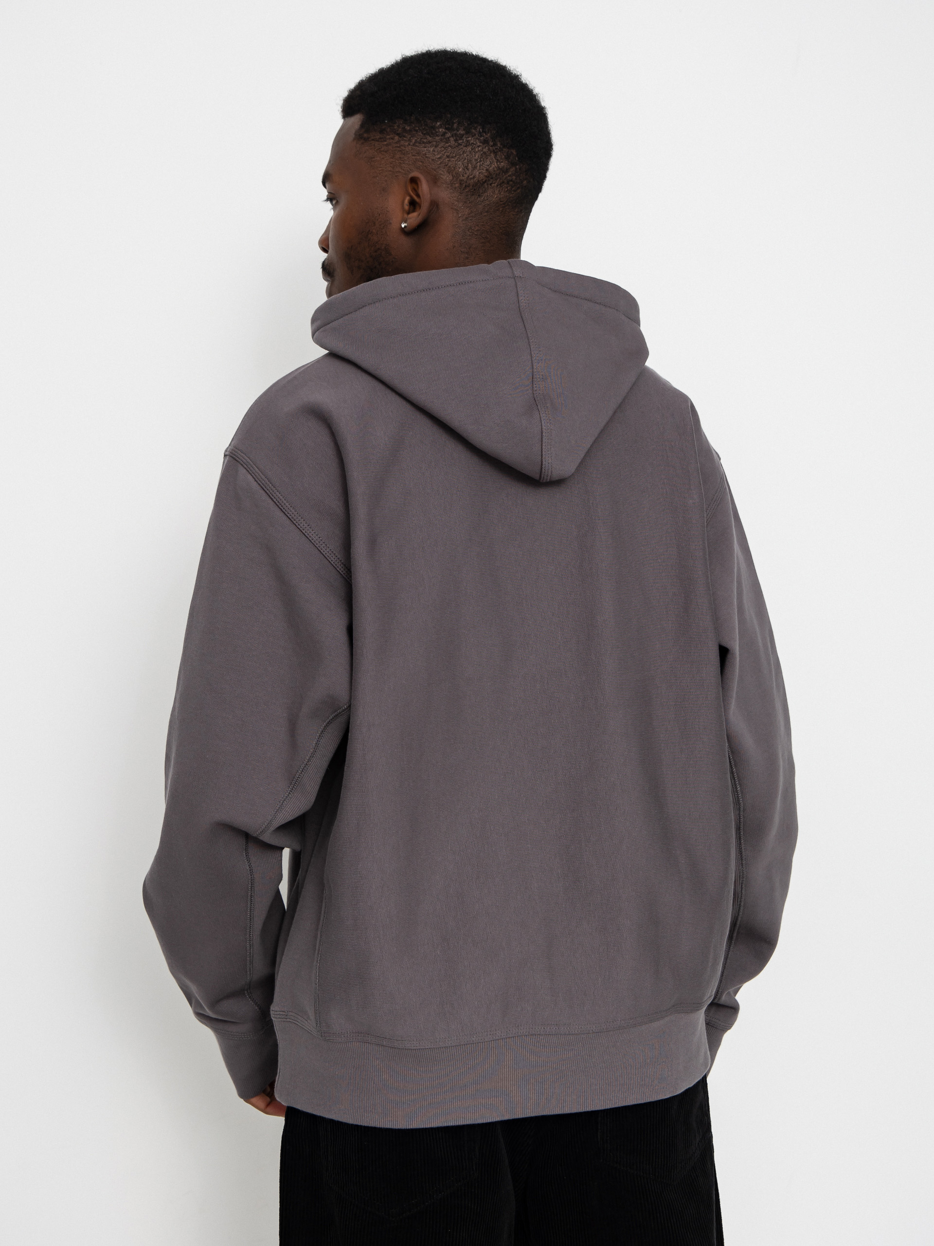 Hanorac cu glugă Carhartt WIP American Script HD (porphyry)