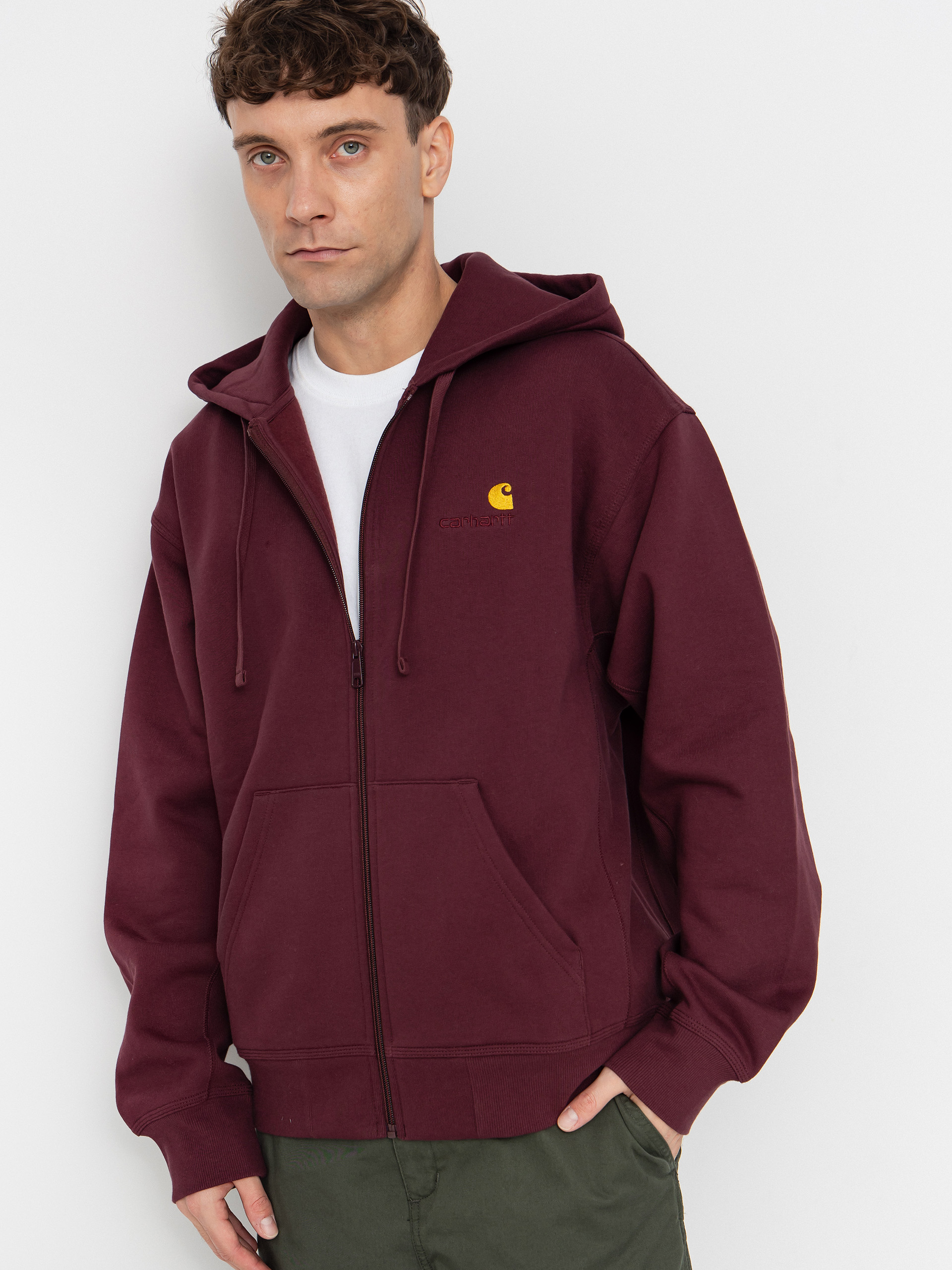 Hanorac cu glugu0103 Carhartt WIP American Script ZHD (rondo)