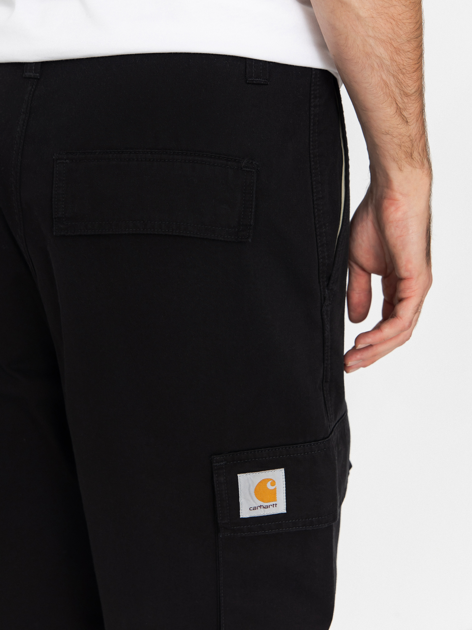 Pantaloni Carhartt WIP Kade Cargo (black/stone washed)