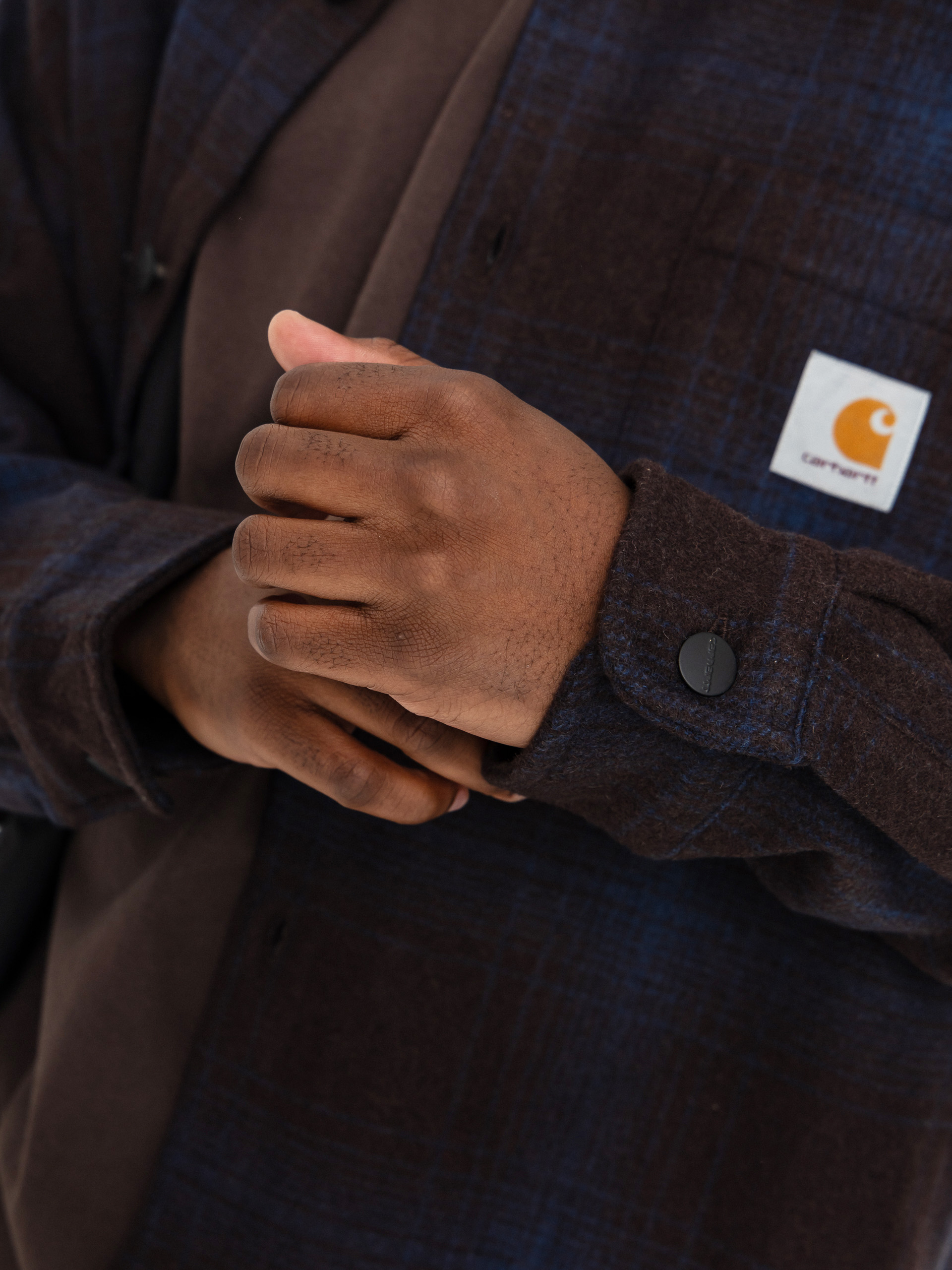 Geacă Carhartt WIP Brennan (brennan check/palisander/jupiter)