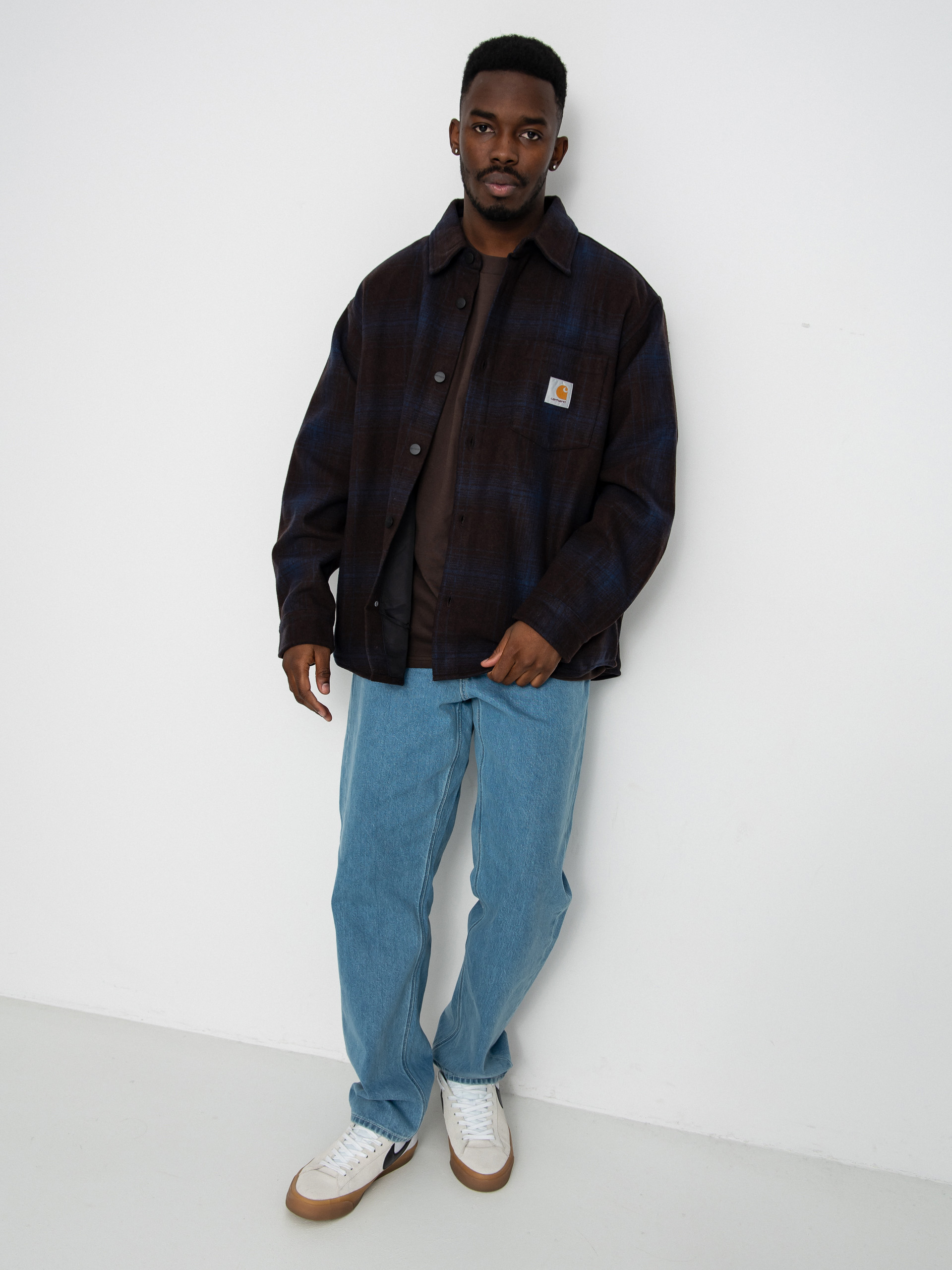 Geacu0103 Carhartt WIP Brennan (brennan check/palisander/jupiter)