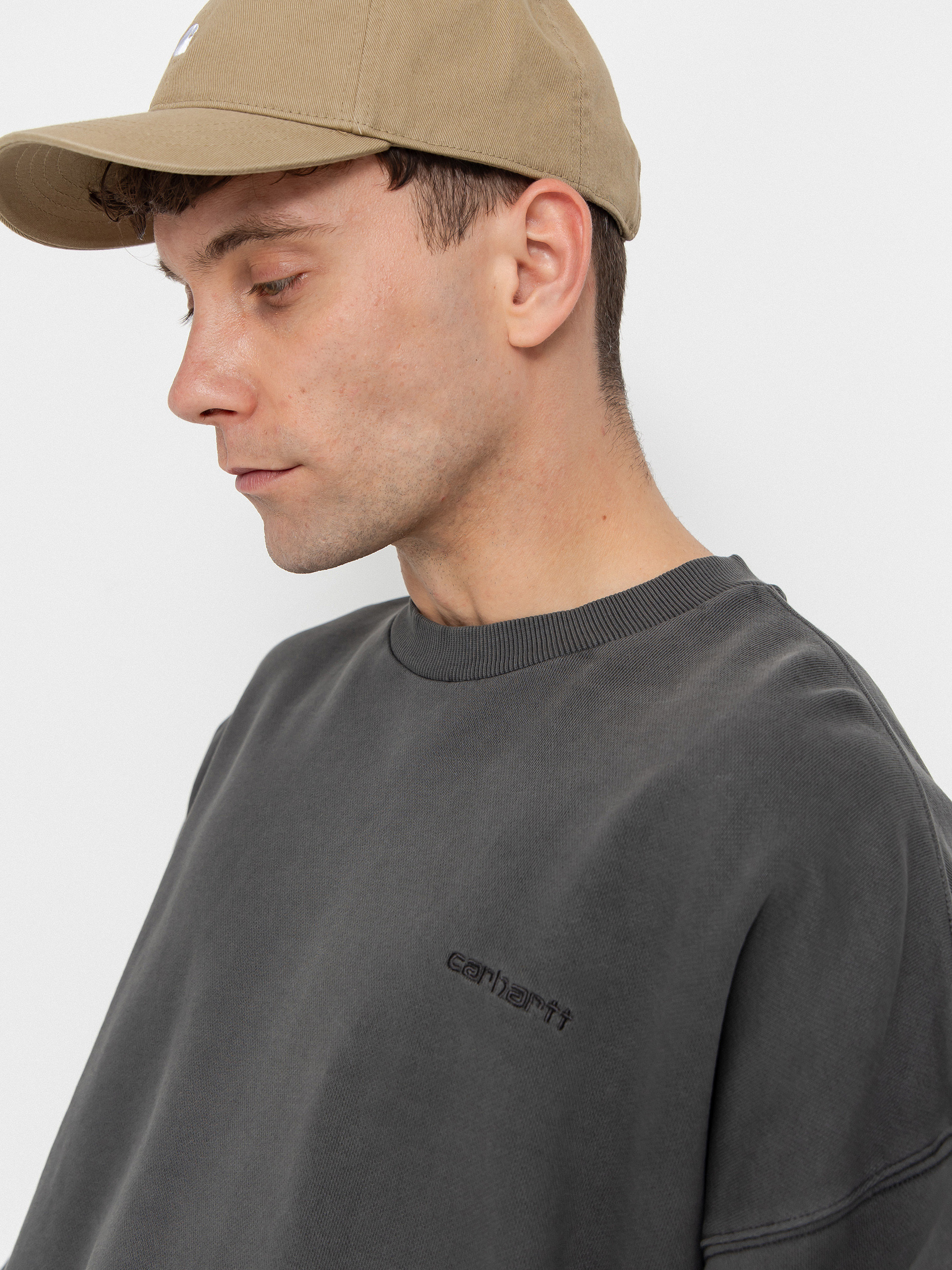 Hanorac Carhartt WIP Benton (graphite/garment dyed)