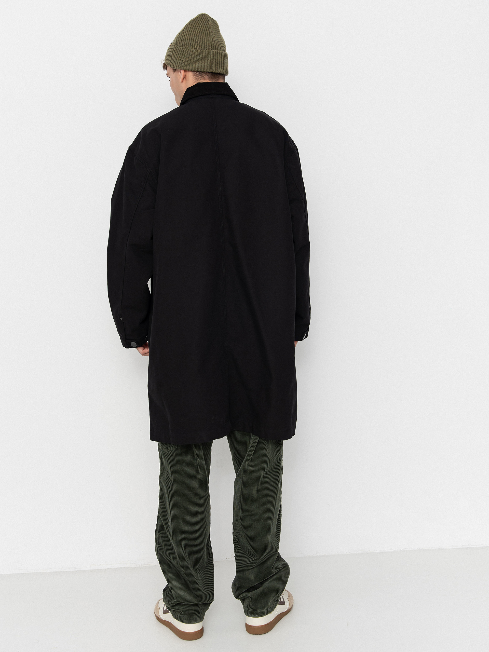 Palton Carhartt WIP Webster Coat (black/black/rinsed)