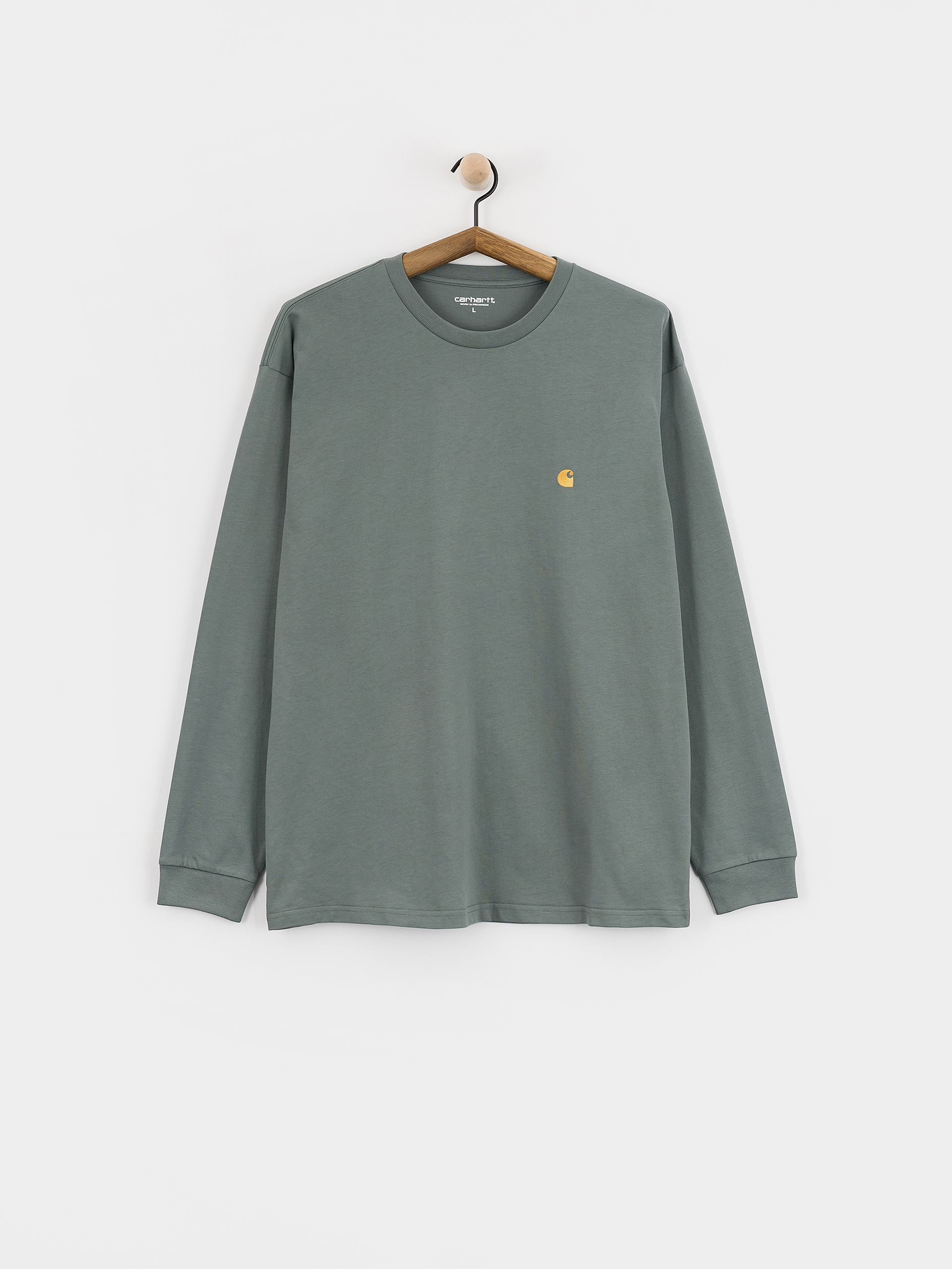 Longsleeve Carhartt WIP Chase (velvet green/gold)