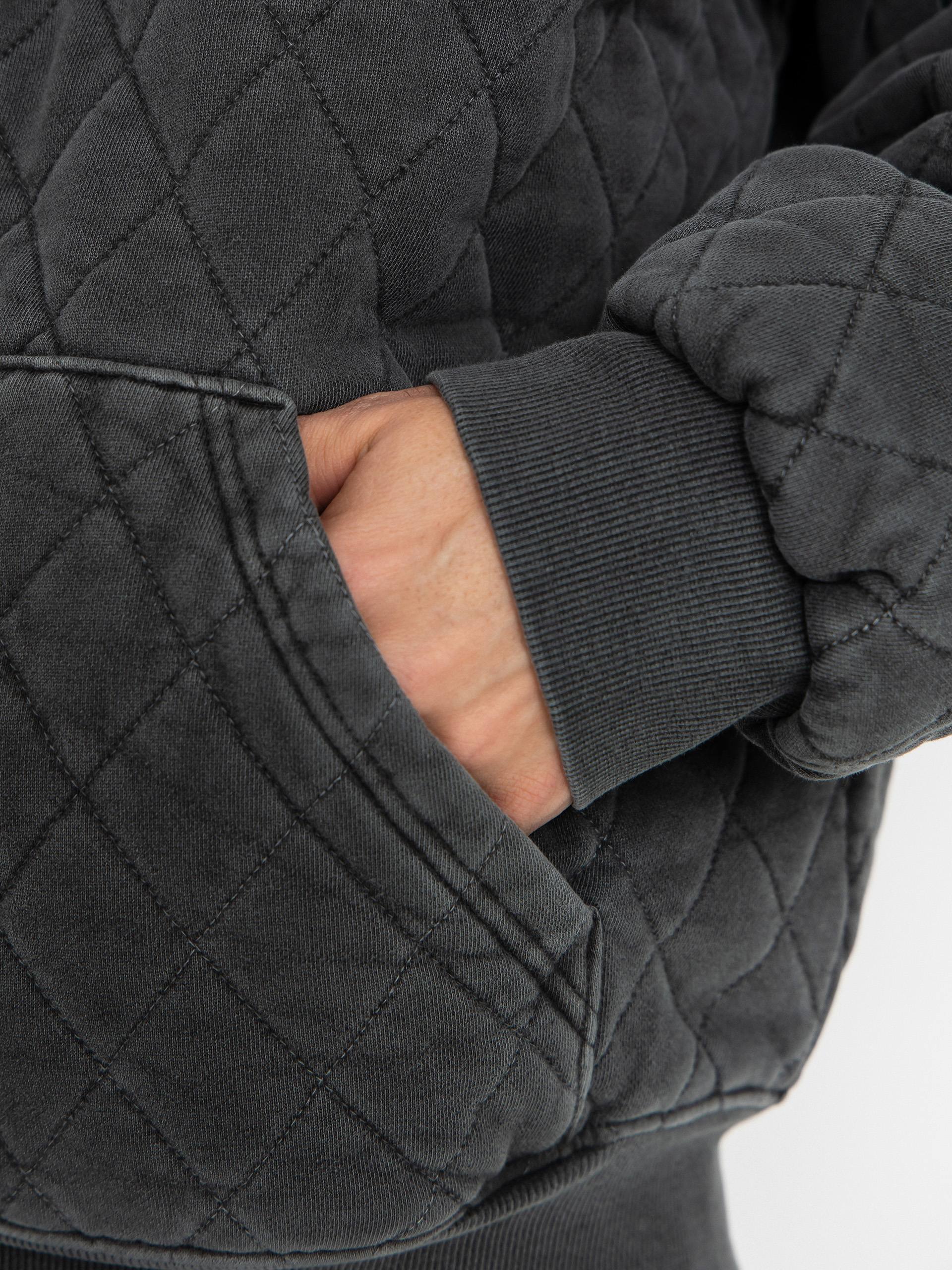 Geacă Carhartt WIP Vista Quilted ZHD (black/garment dyed)