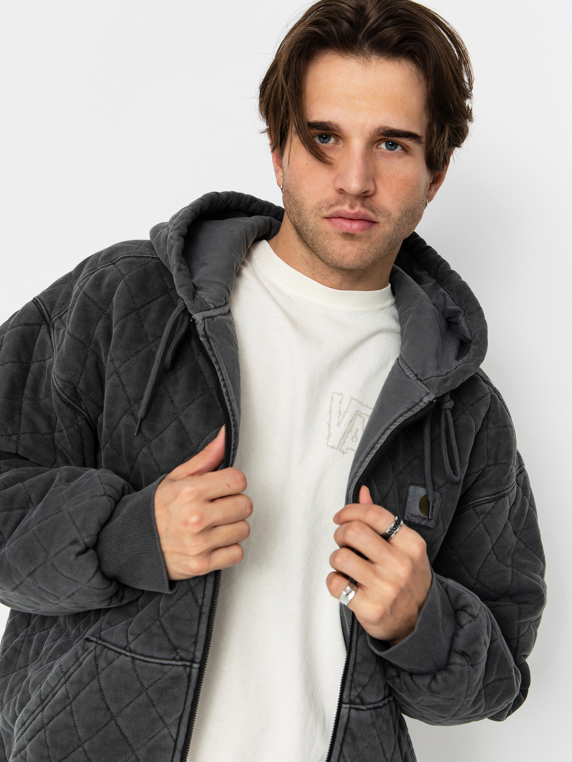 Geacă Carhartt WIP Vista Quilted ZHD (black/garment dyed)