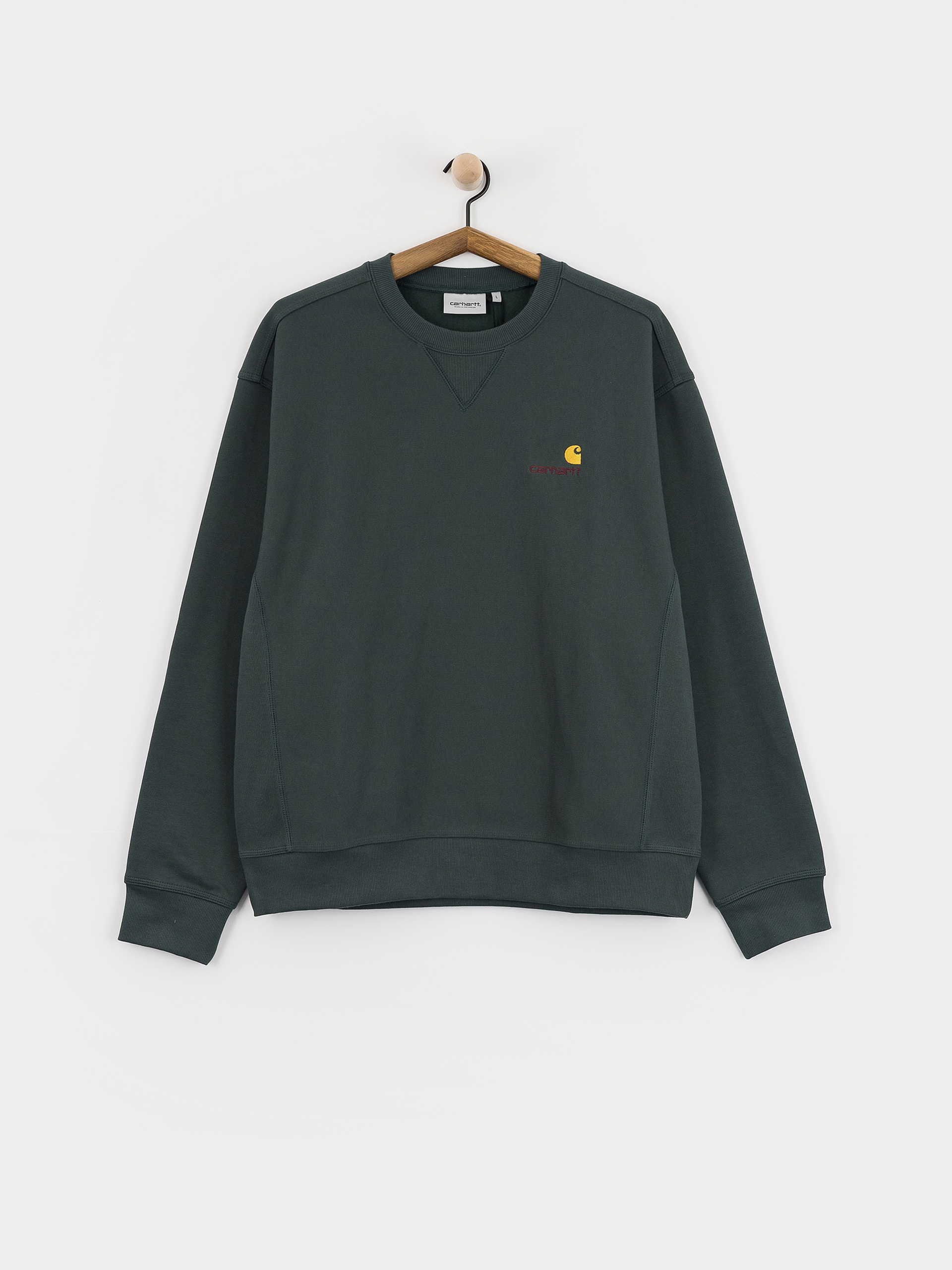 Hanorac Carhartt WIP American Script (kale green)