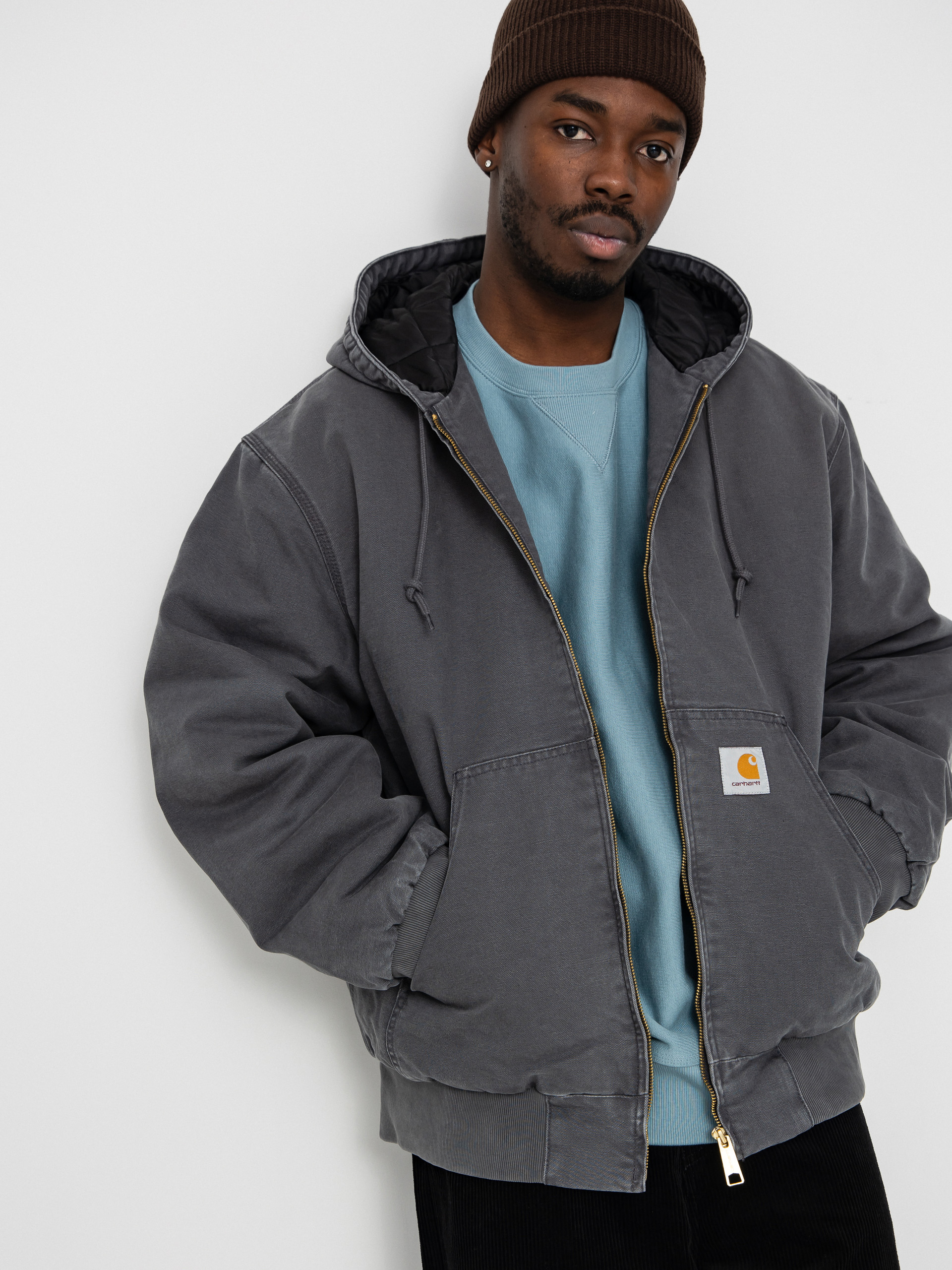 Geacu0103 Carhartt WIP OG Active (graphite/stone canvas)