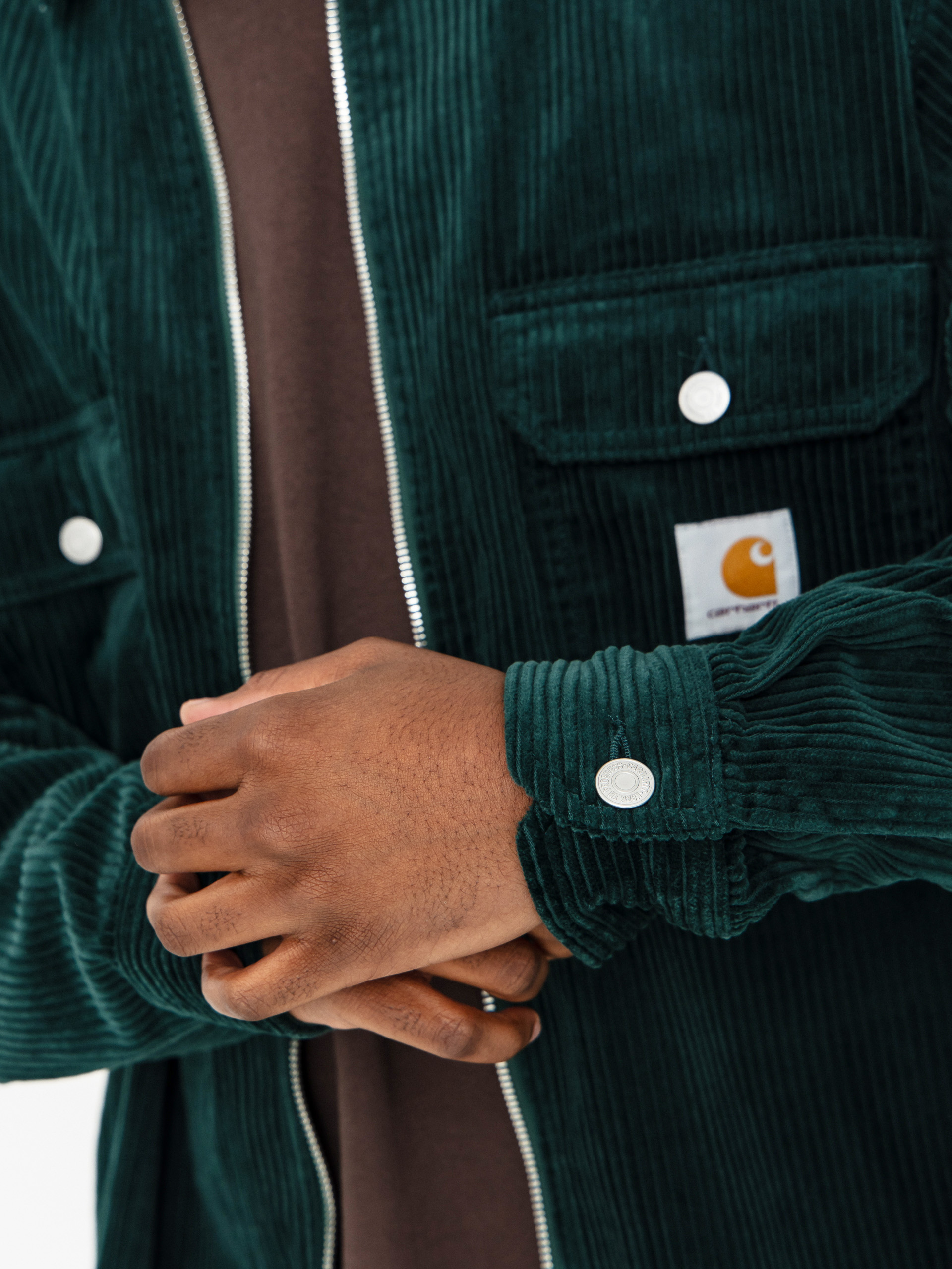 Geacă Carhartt WIP Reynold (dark fir/rinsed)