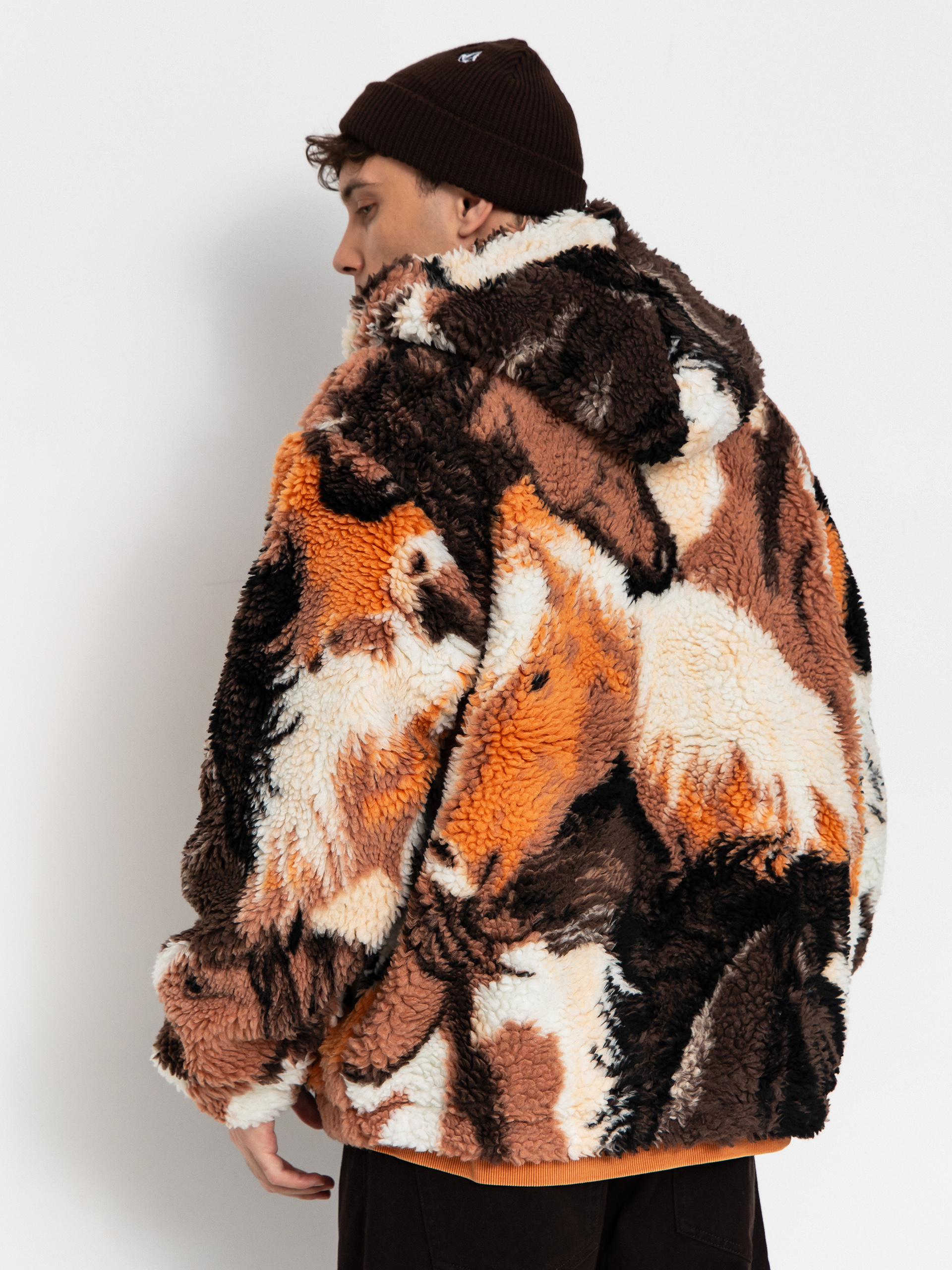 Pentru bărbați Hanorac din fleece OBEY Obey Horses Sherpa (brown multi)