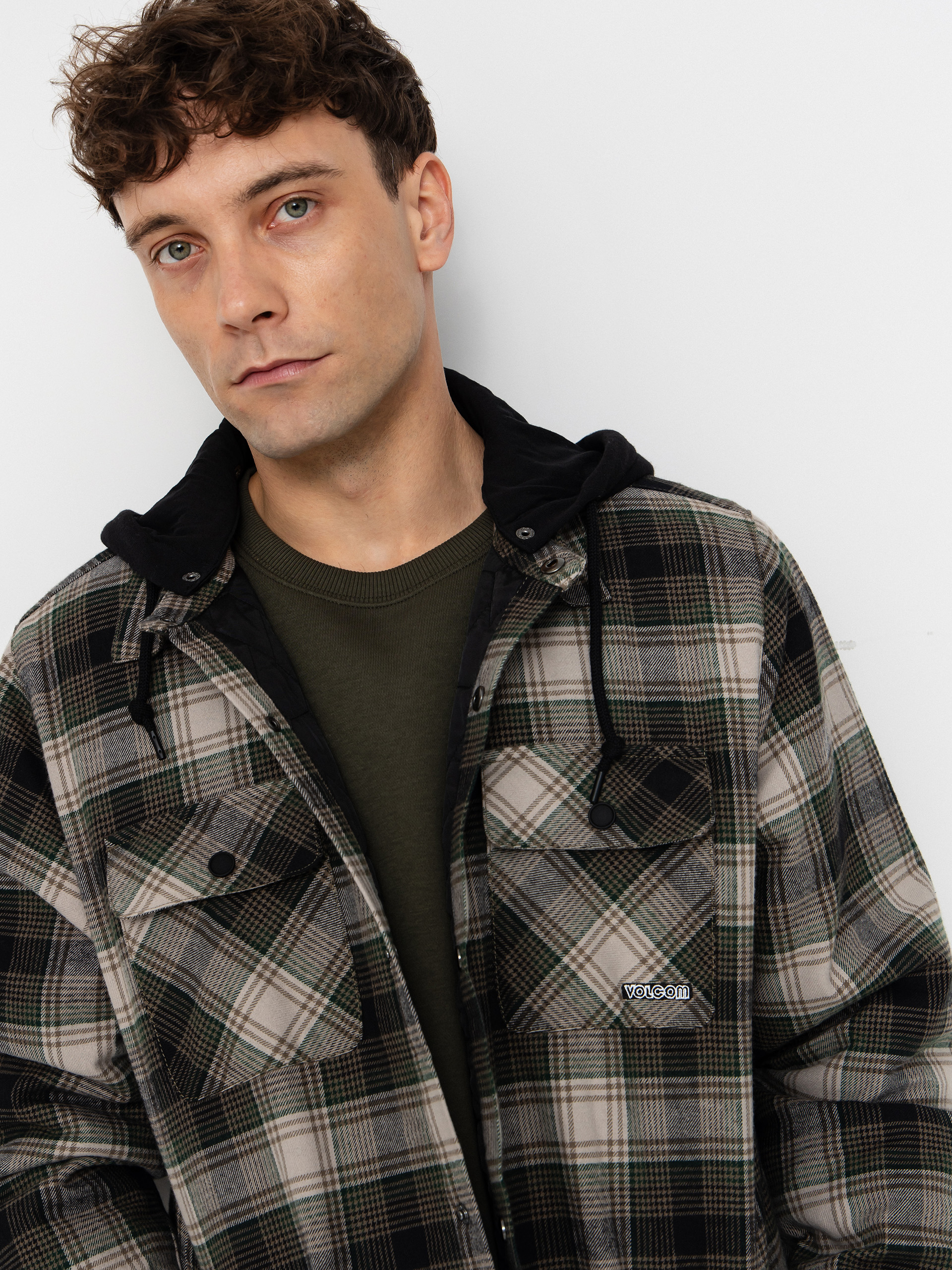Geacă Volcom Kenson Ins Flannel (black green)