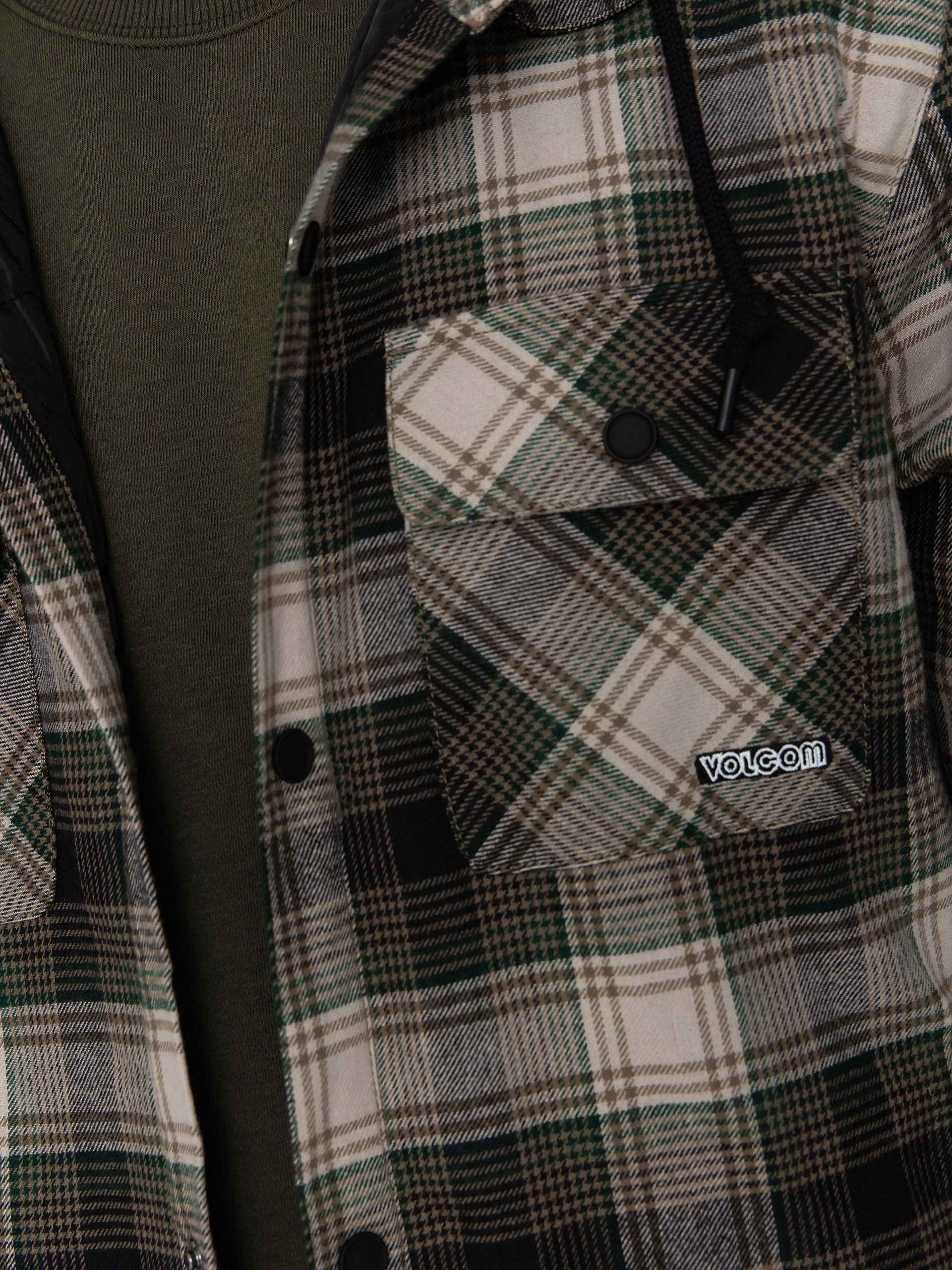 Geacă Volcom Kenson Ins Flannel (black green)