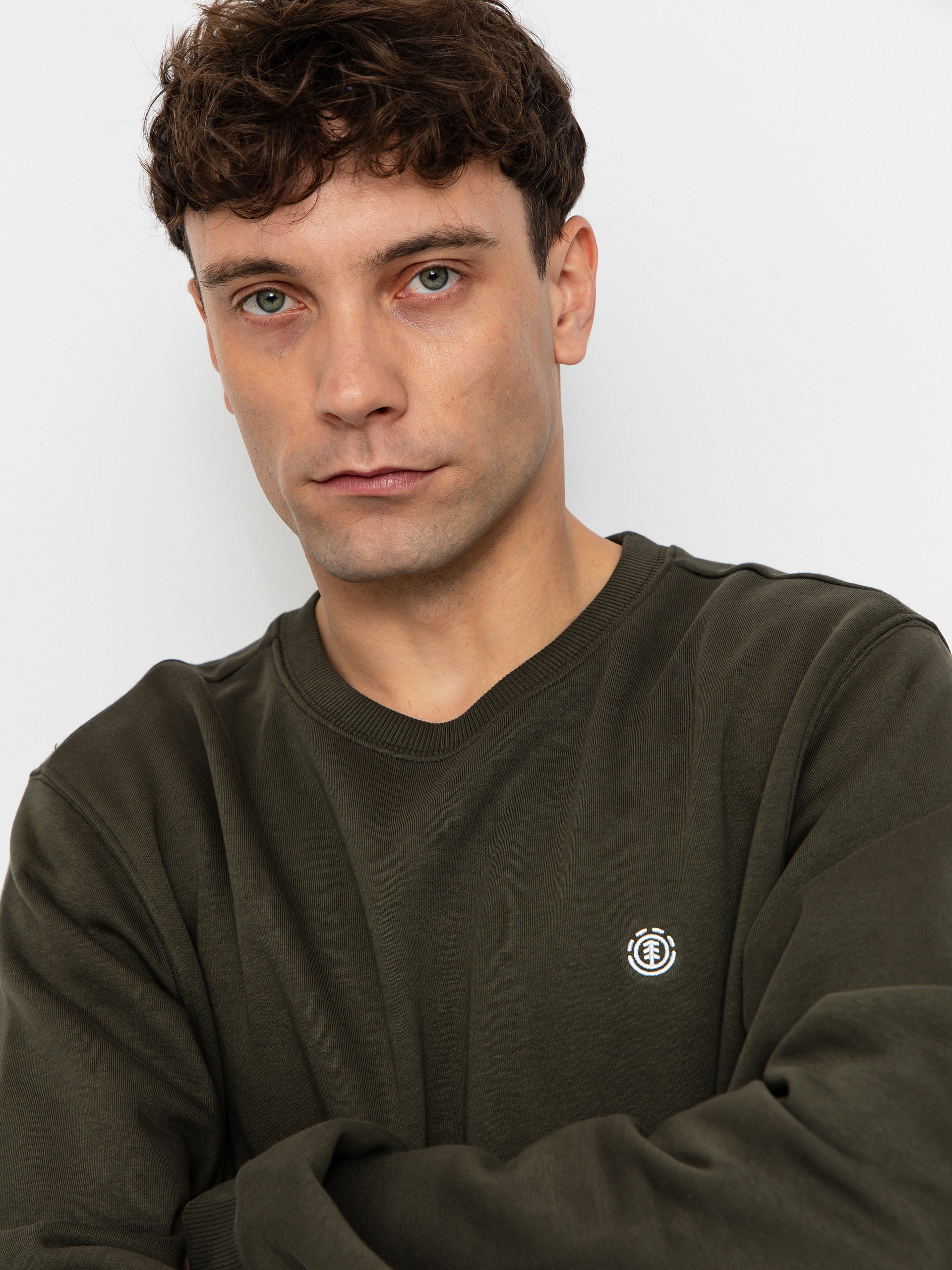 Hanorac Element Icon Embroidery Cr (forest night)