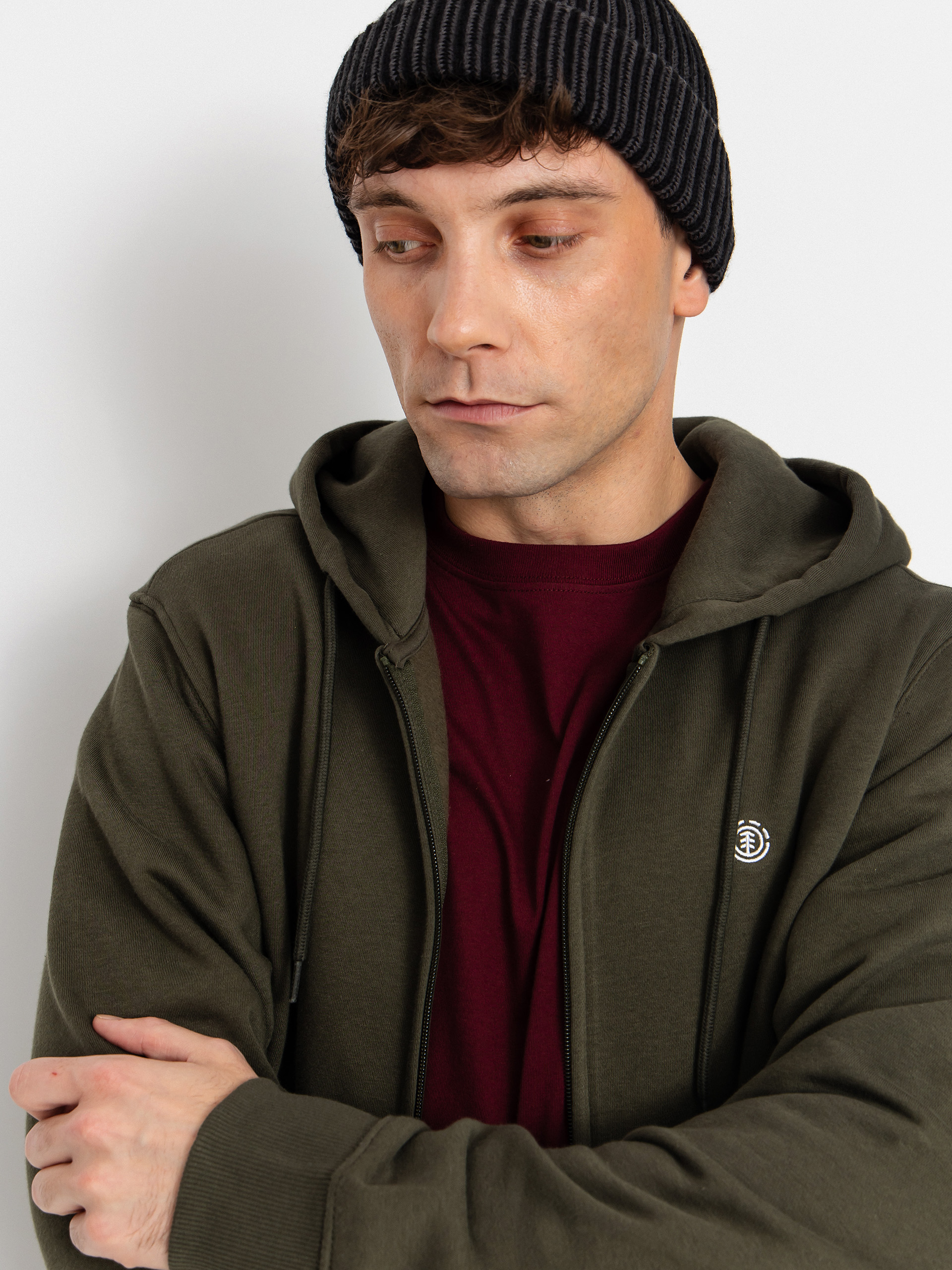 Hanorac cu glugă Element Icon Embroidery ZHD (forest night)