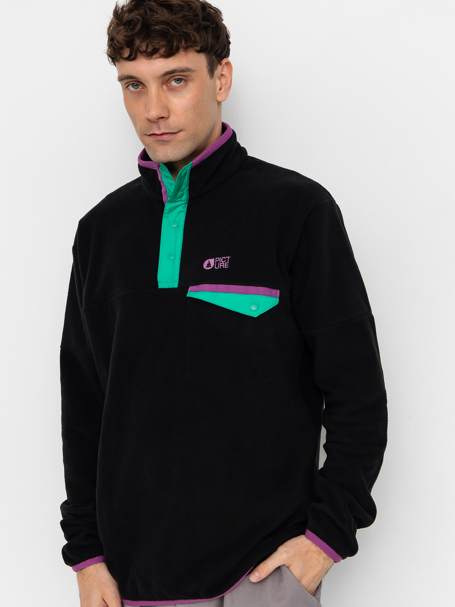 Hanorac din fleece Picture Arcca 1/4 Zip (black)