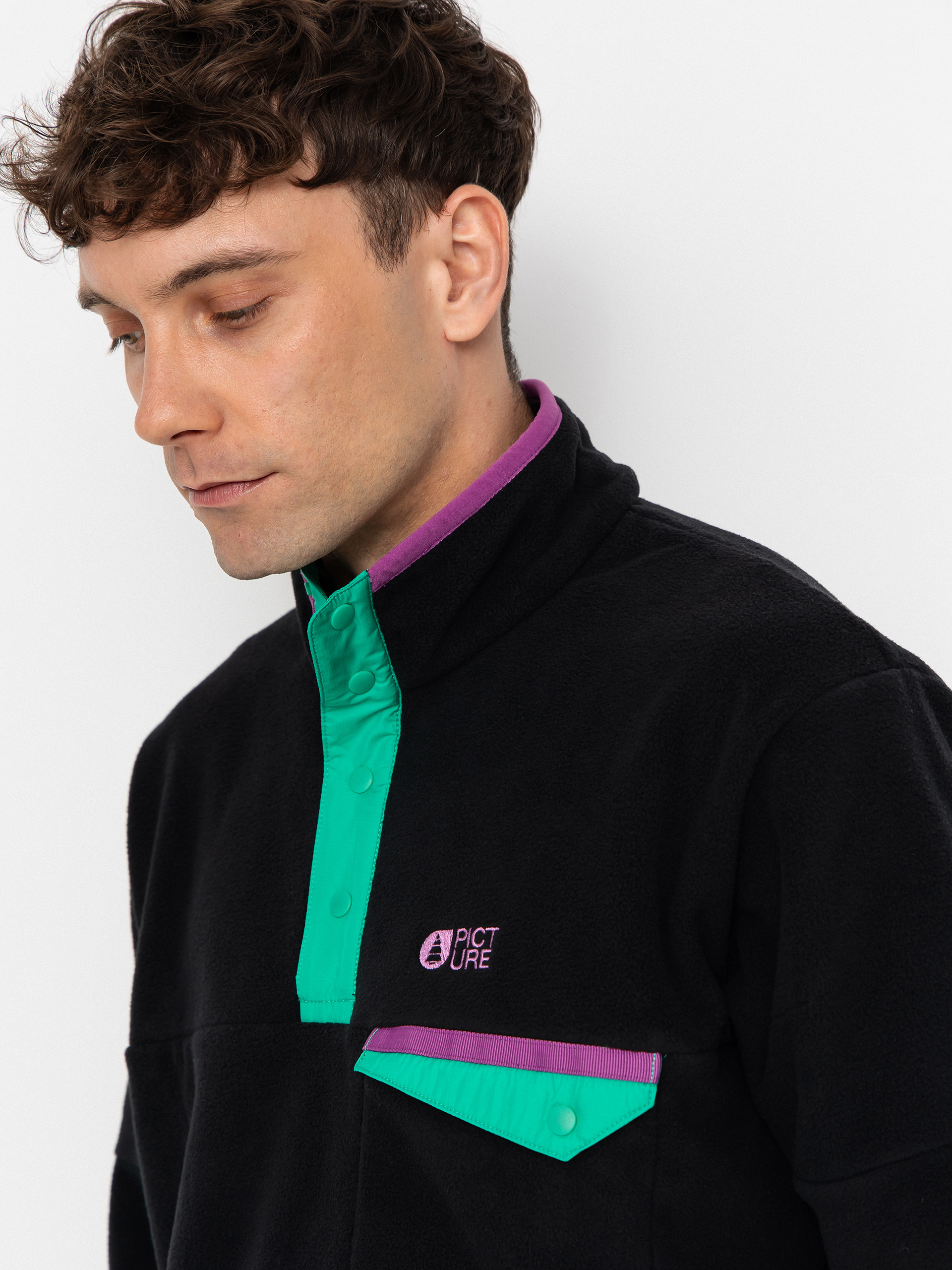 Pentru bărbați Hanorac din fleece Picture Arcca 1/4 Zip (black)