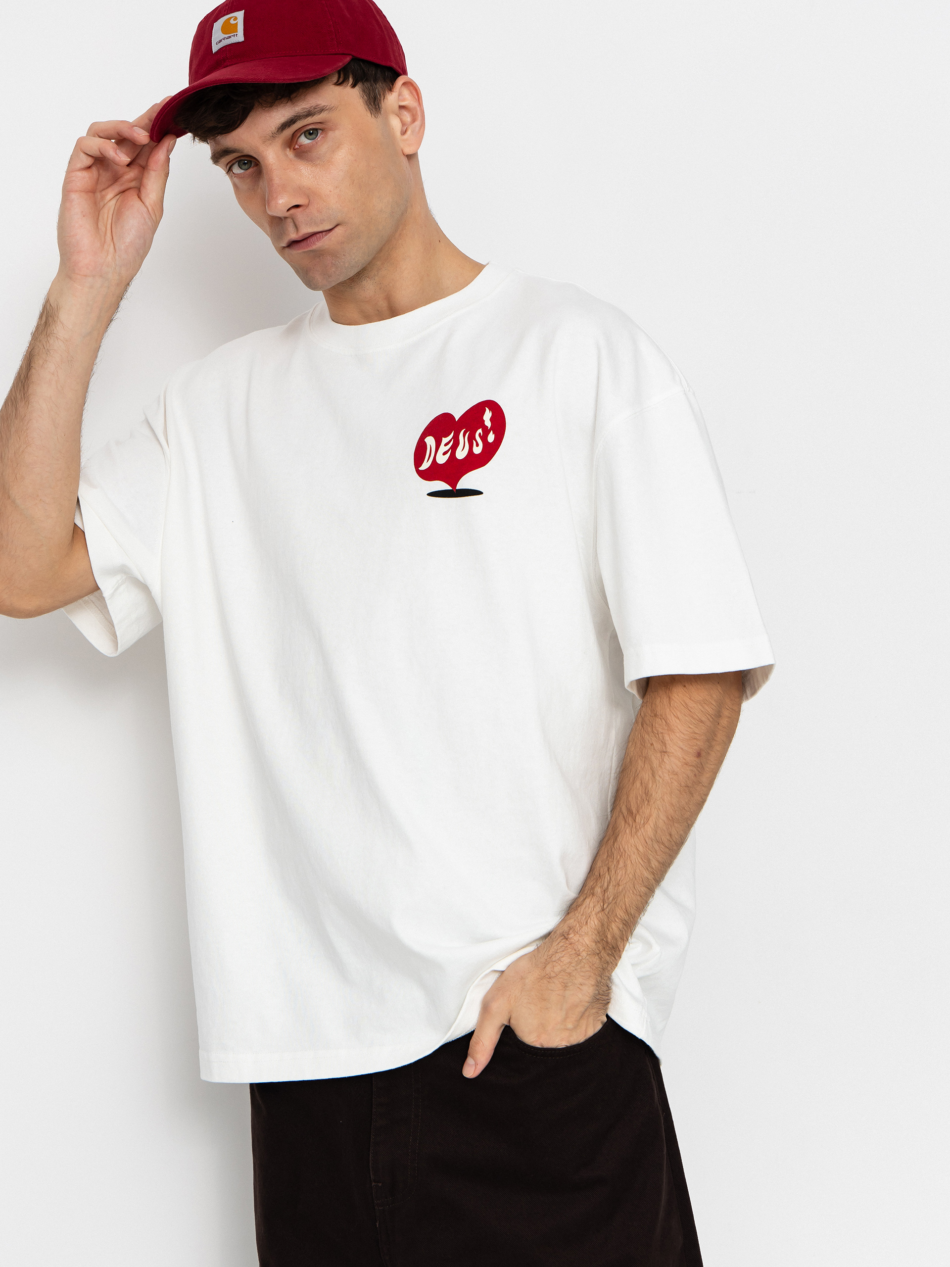 Tricou Deus Ex Machina Deep Cut (vintage white)