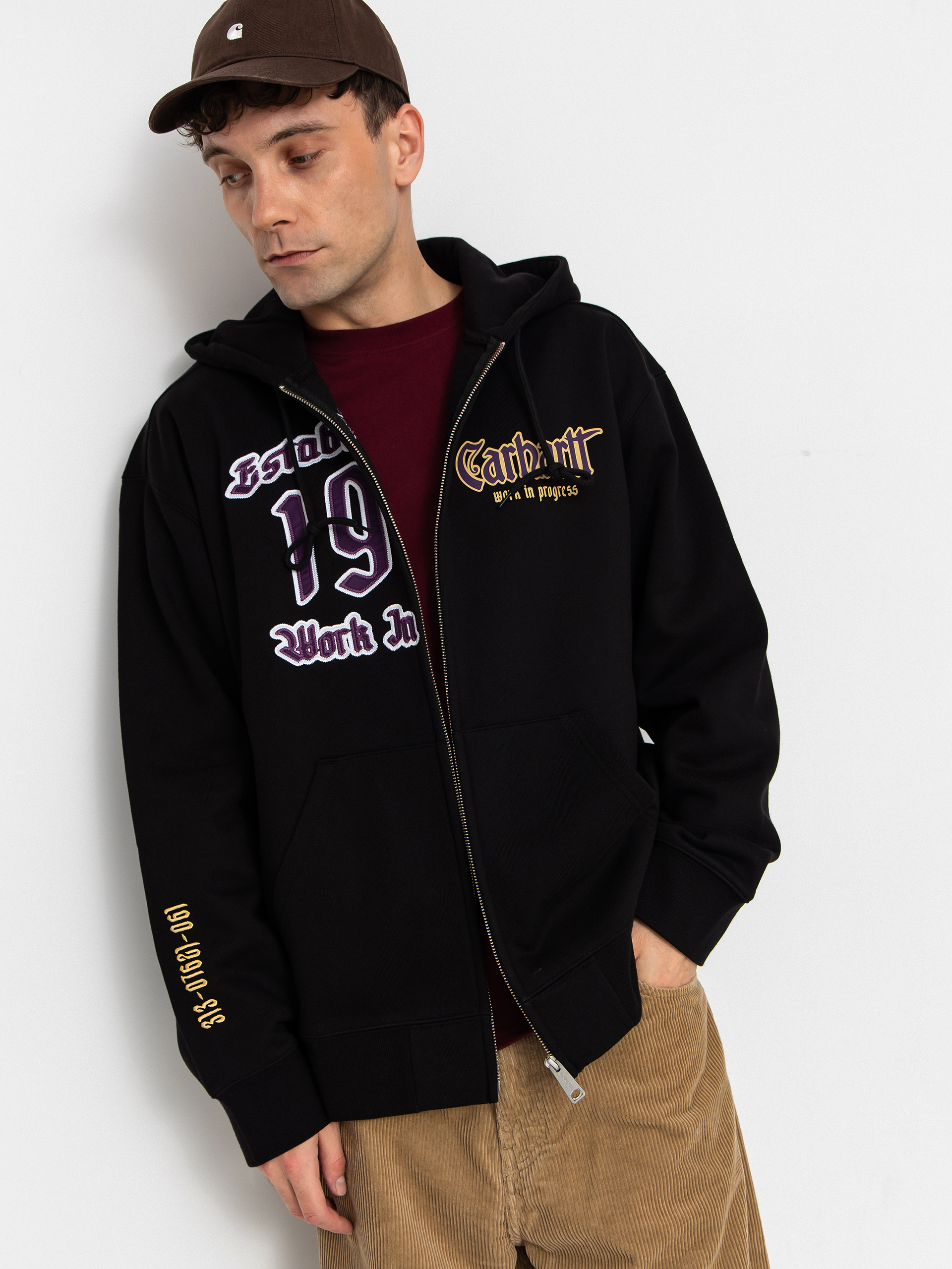 Hanorac cu glugu0103 Carhartt WIP Dual ZHD (black)