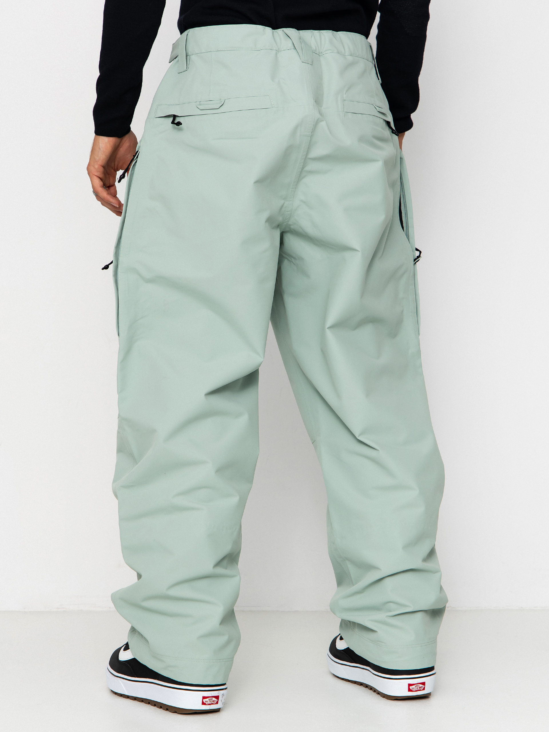 Pentru bărbați Pantaloni pentru snowboard Vans MTE High Country 3L 2.0 (gray olive)