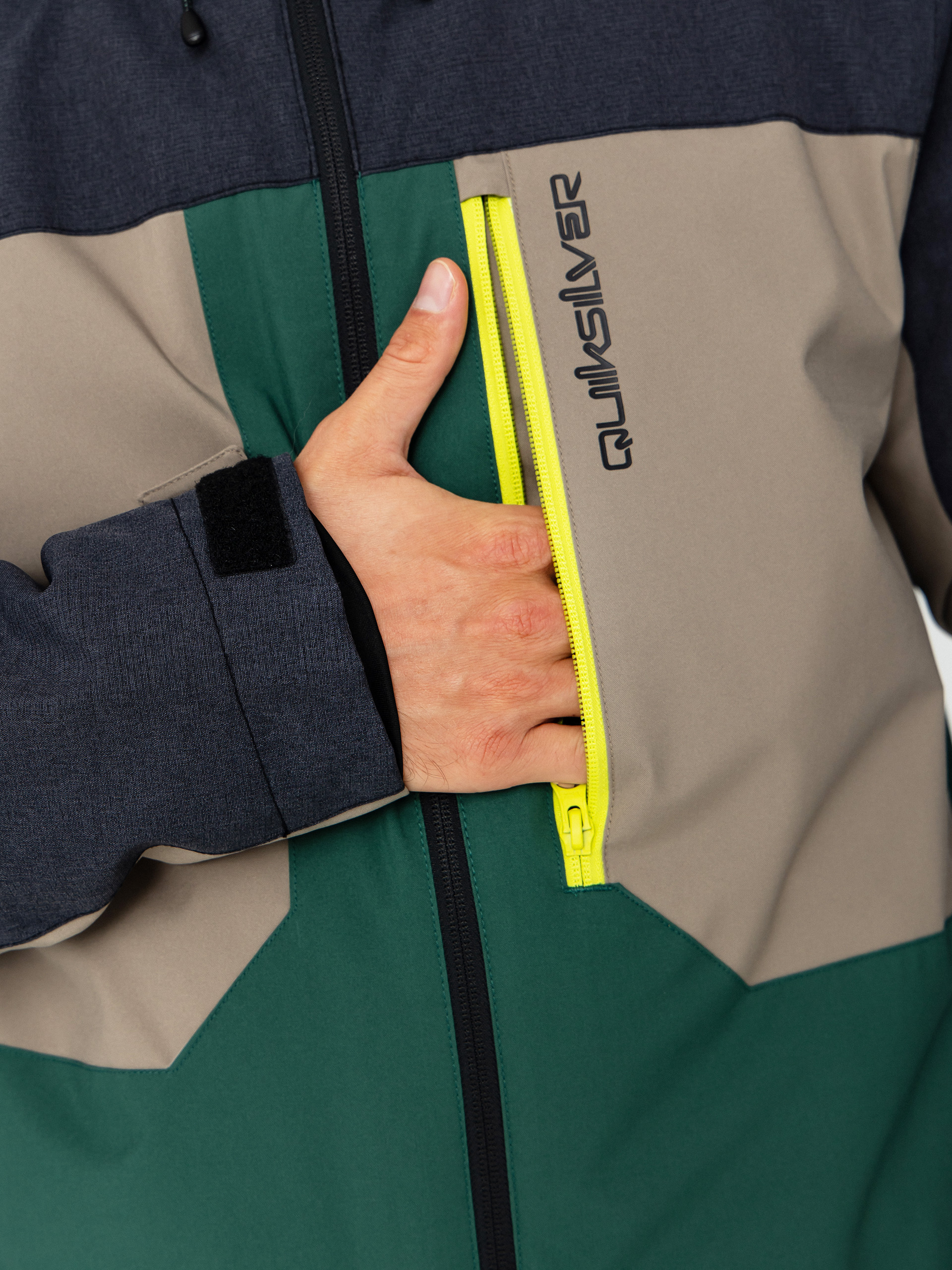 Pentru bărbați Geacă de snowboard Quiksilver Dawson (trekking green)