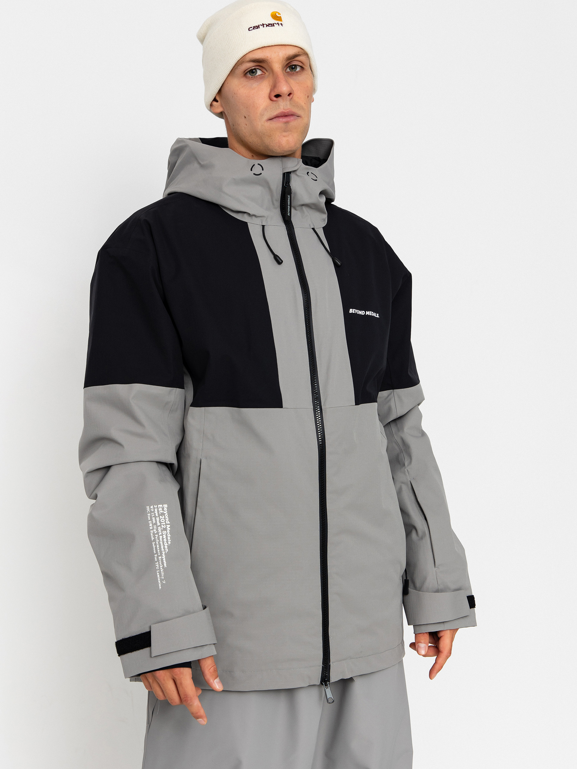 Pentru bărbați Geacă de snowboard Beyond Medals Fullzip 2L (grey)